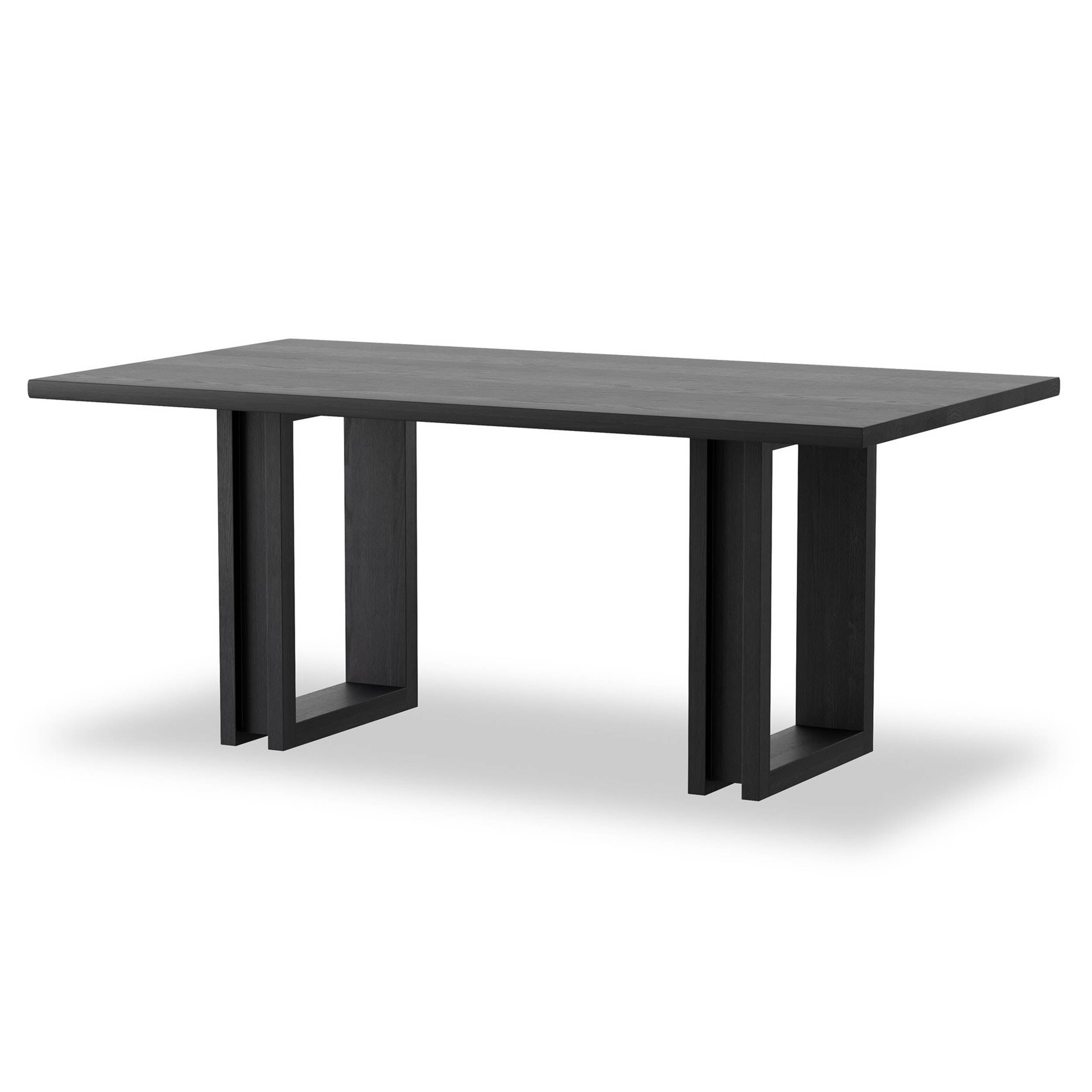 Carmel Dining Table, Black Wash
