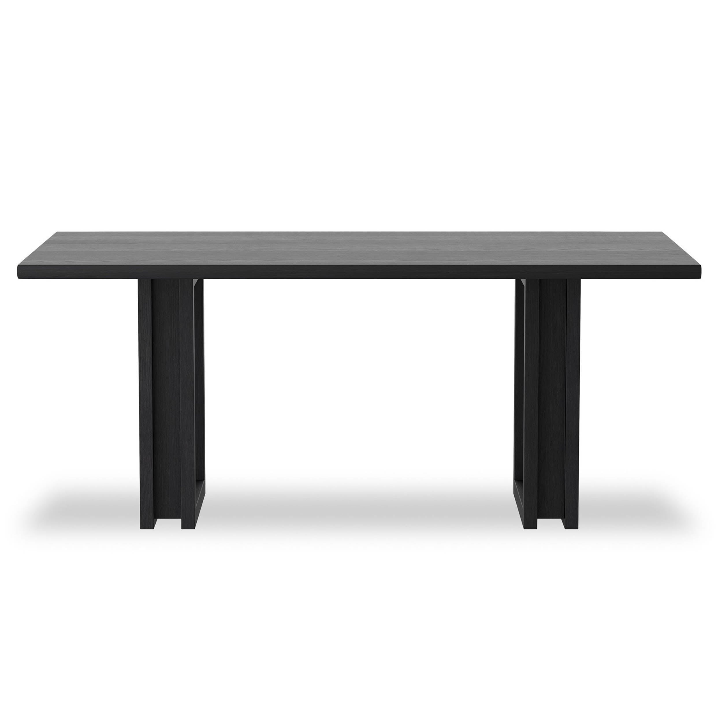 Carmel Dining Table, Black Wash