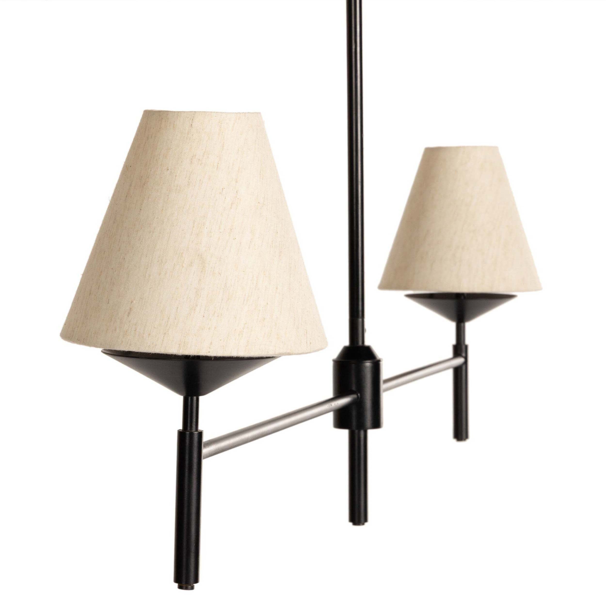 Dodie Linear Chandelier, Jet Black