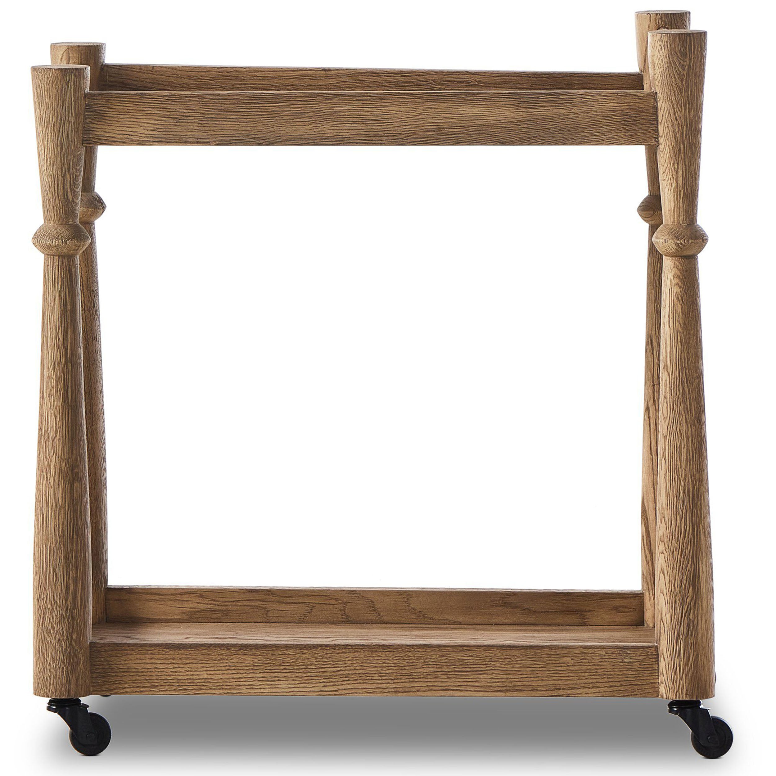 Alamosa Bar Cart, Light Wash Oak