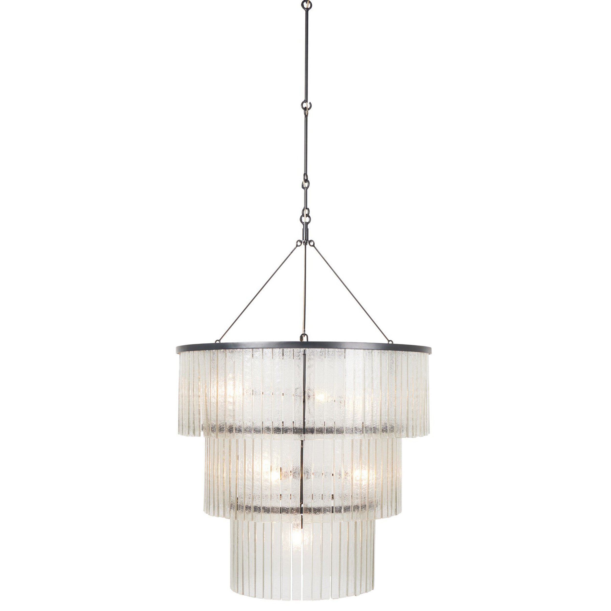 Meredith Large Chandelier, Antiqued Iron