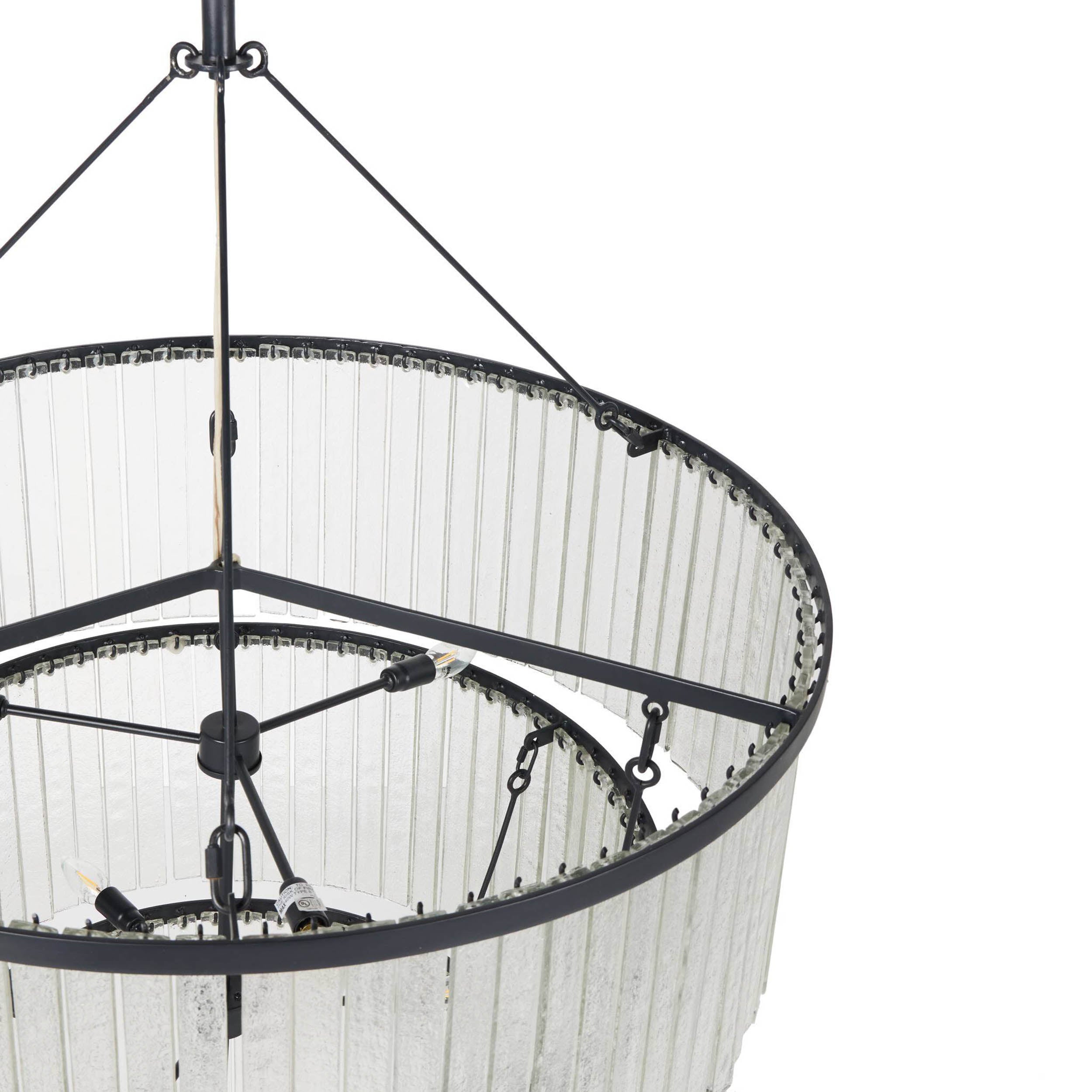 Meredith Large Chandelier, Antiqued Iron