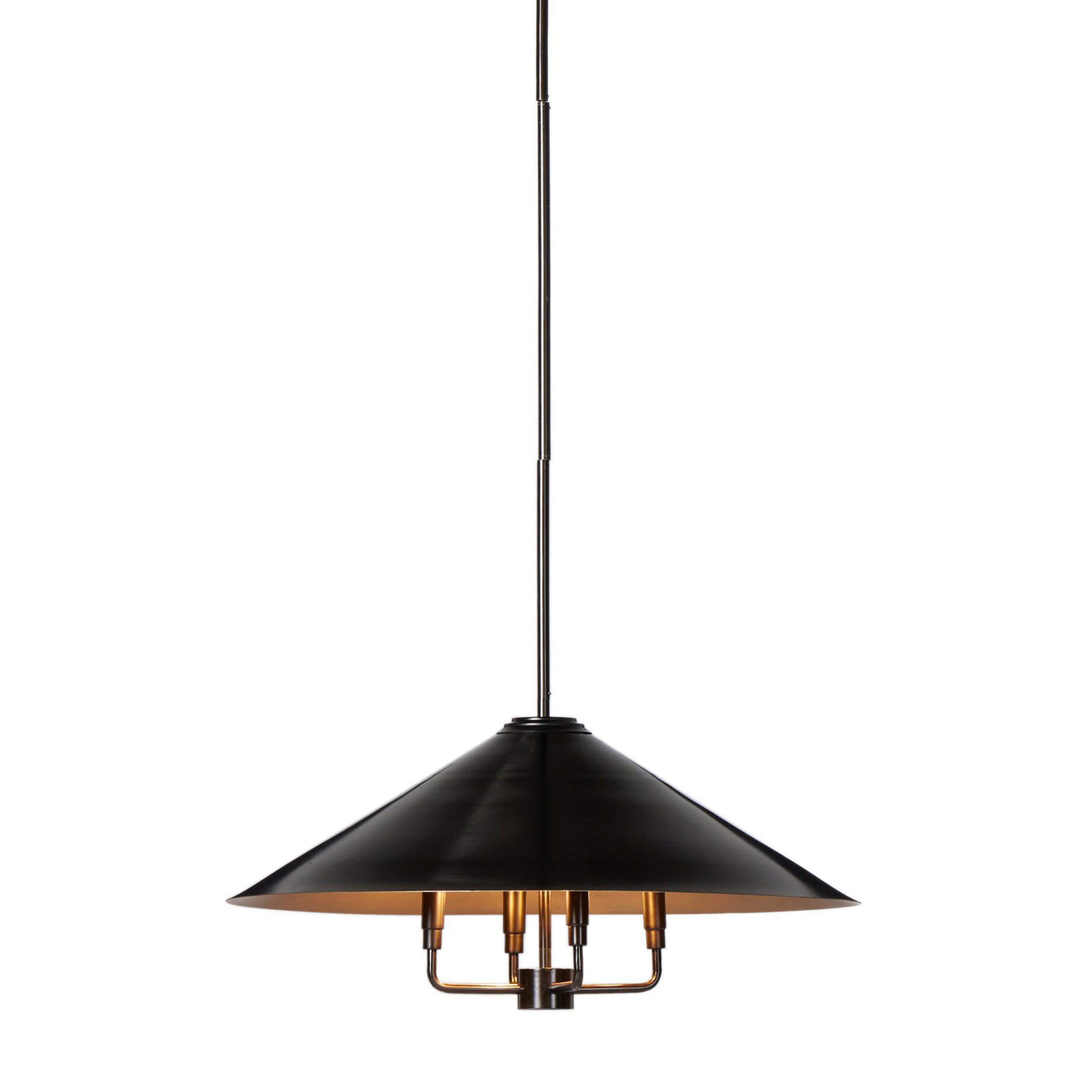 Siriano Chandelier, Antique Brass Iron