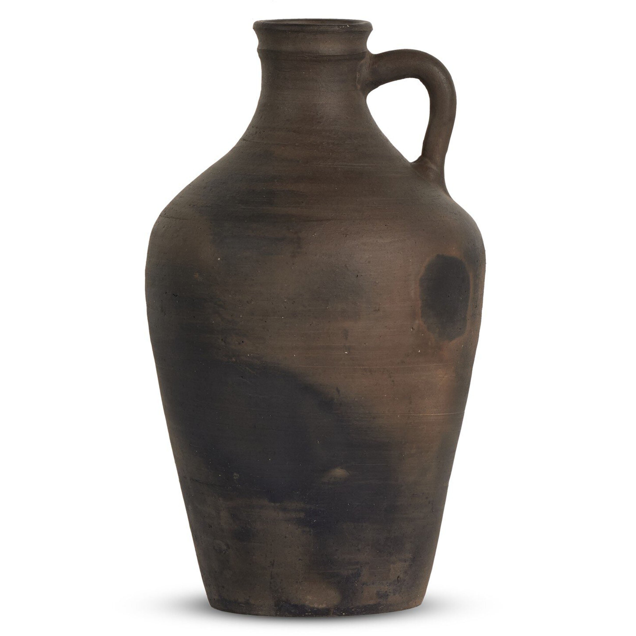 Kamari Vessel, Aged Black Terracotta