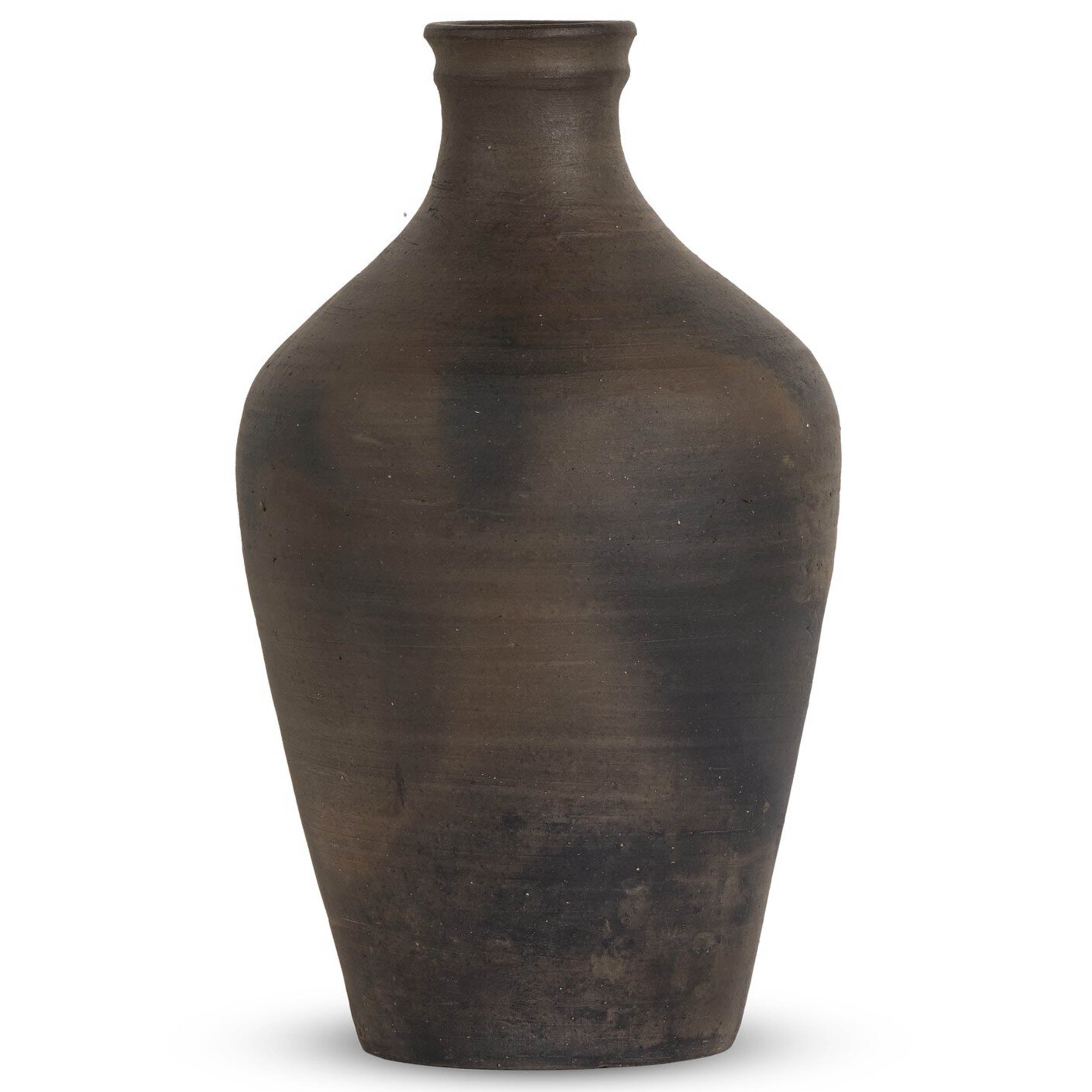 Kamari Vessel, Aged Black Terracotta