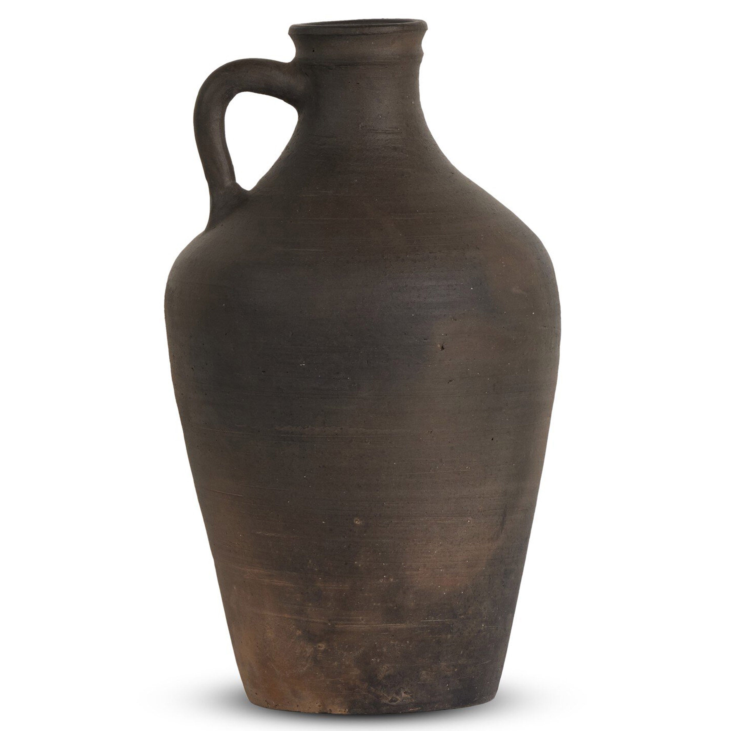 Kamari Vessel, Aged Black Terracotta
