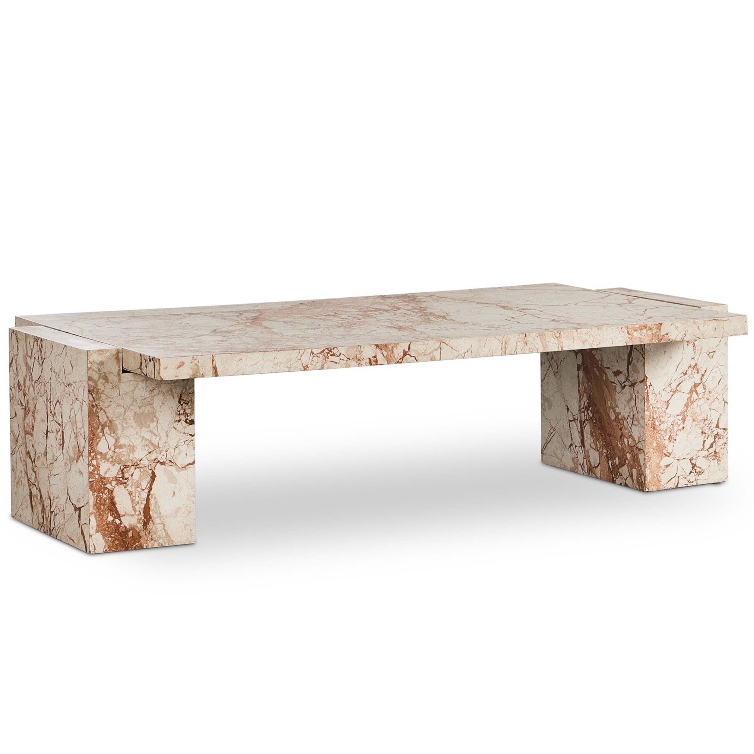 Romano Coffee Table, Desert Taupe Marble