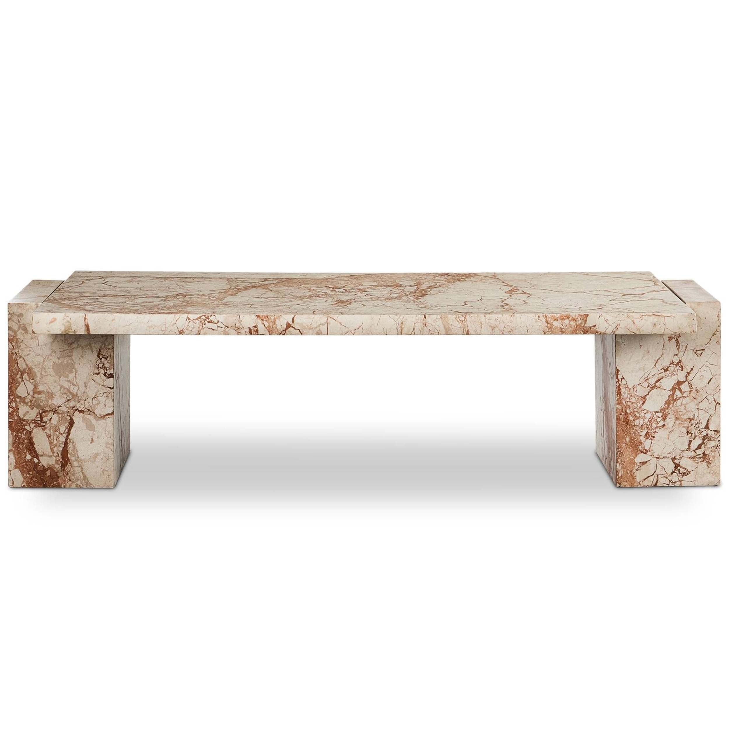 Romano Coffee Table, Desert Taupe Marble