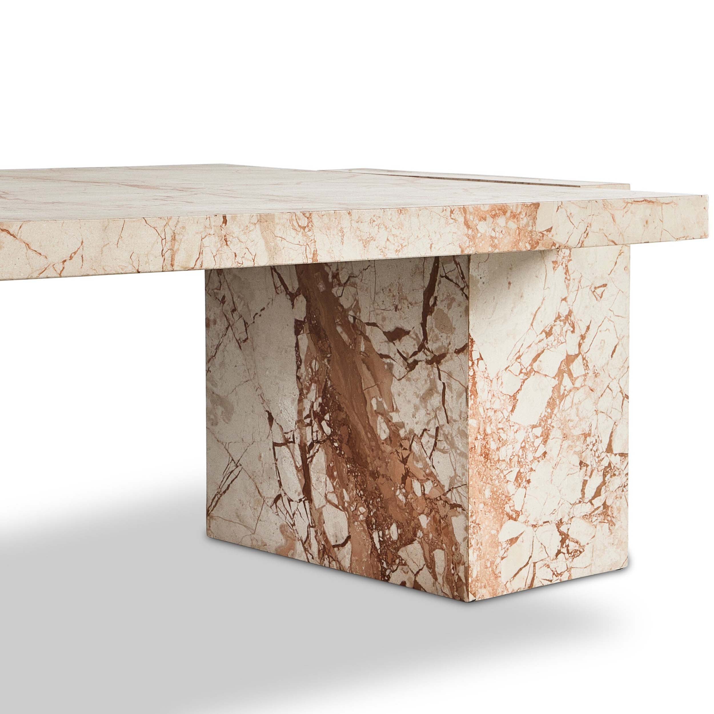Romano Coffee Table, Desert Taupe Marble