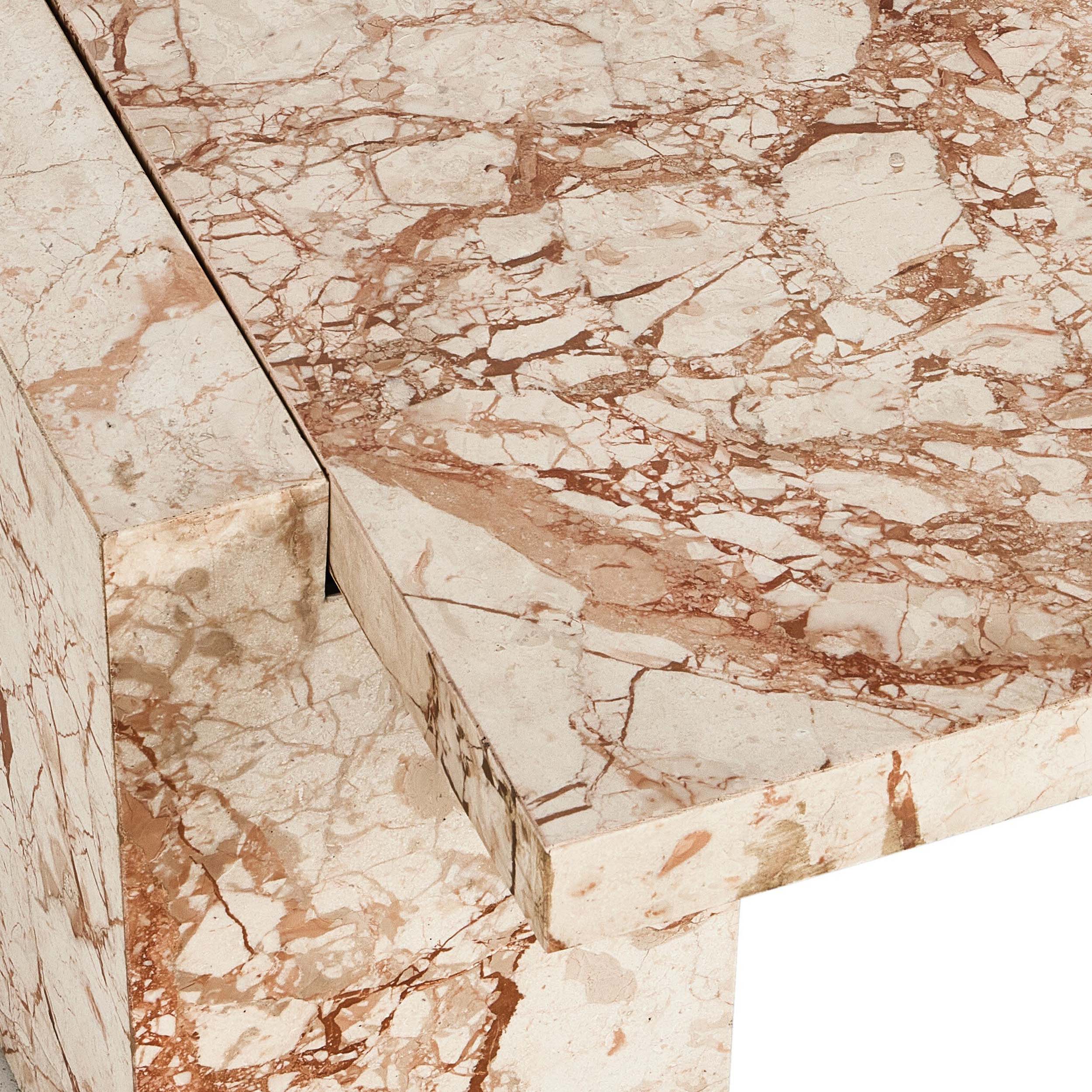Romano Coffee Table, Desert Taupe Marble