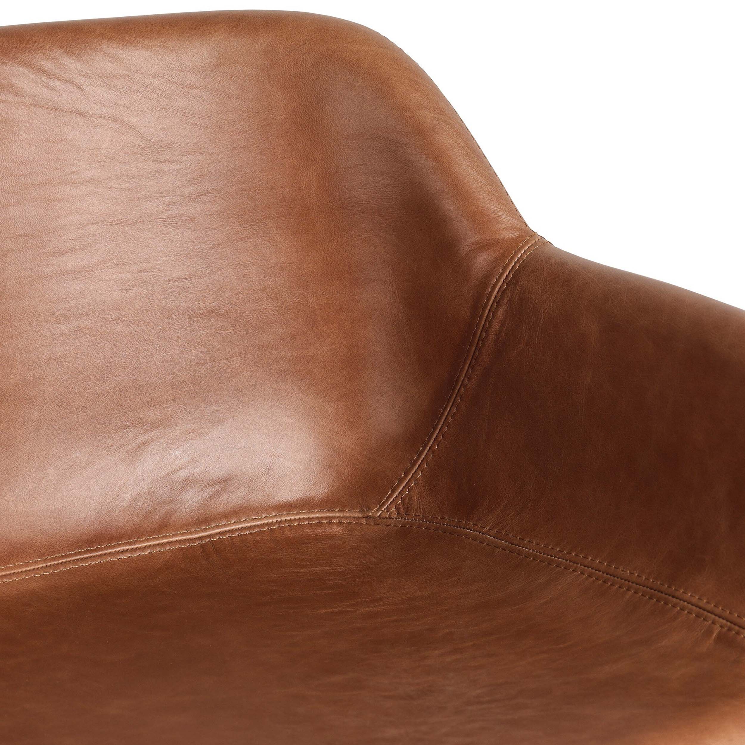 Hannah Swivel Bar + Counter Stool, Sonoma Chestnut