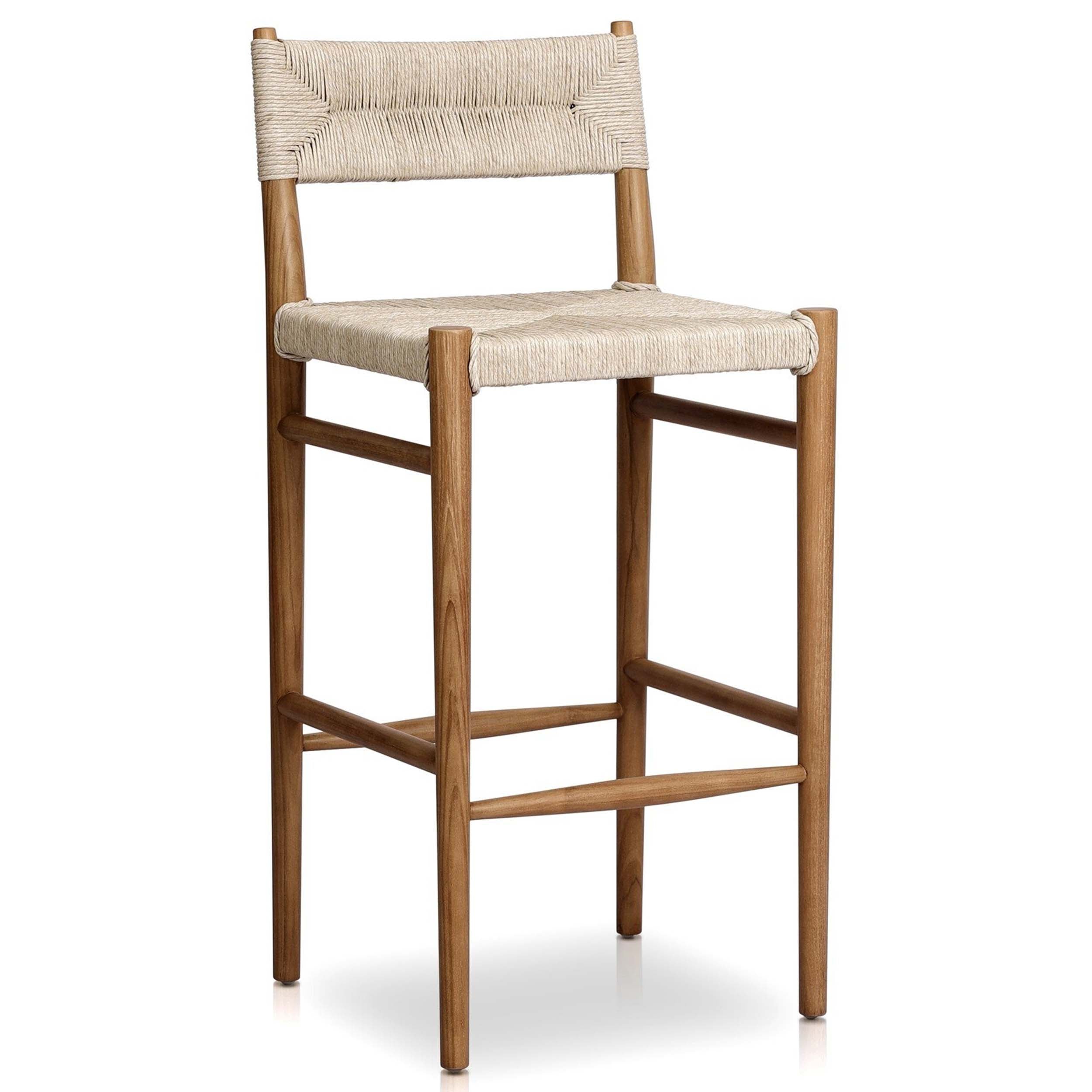 Lomas Bar + Counter Outdoor Stool, Vintage White