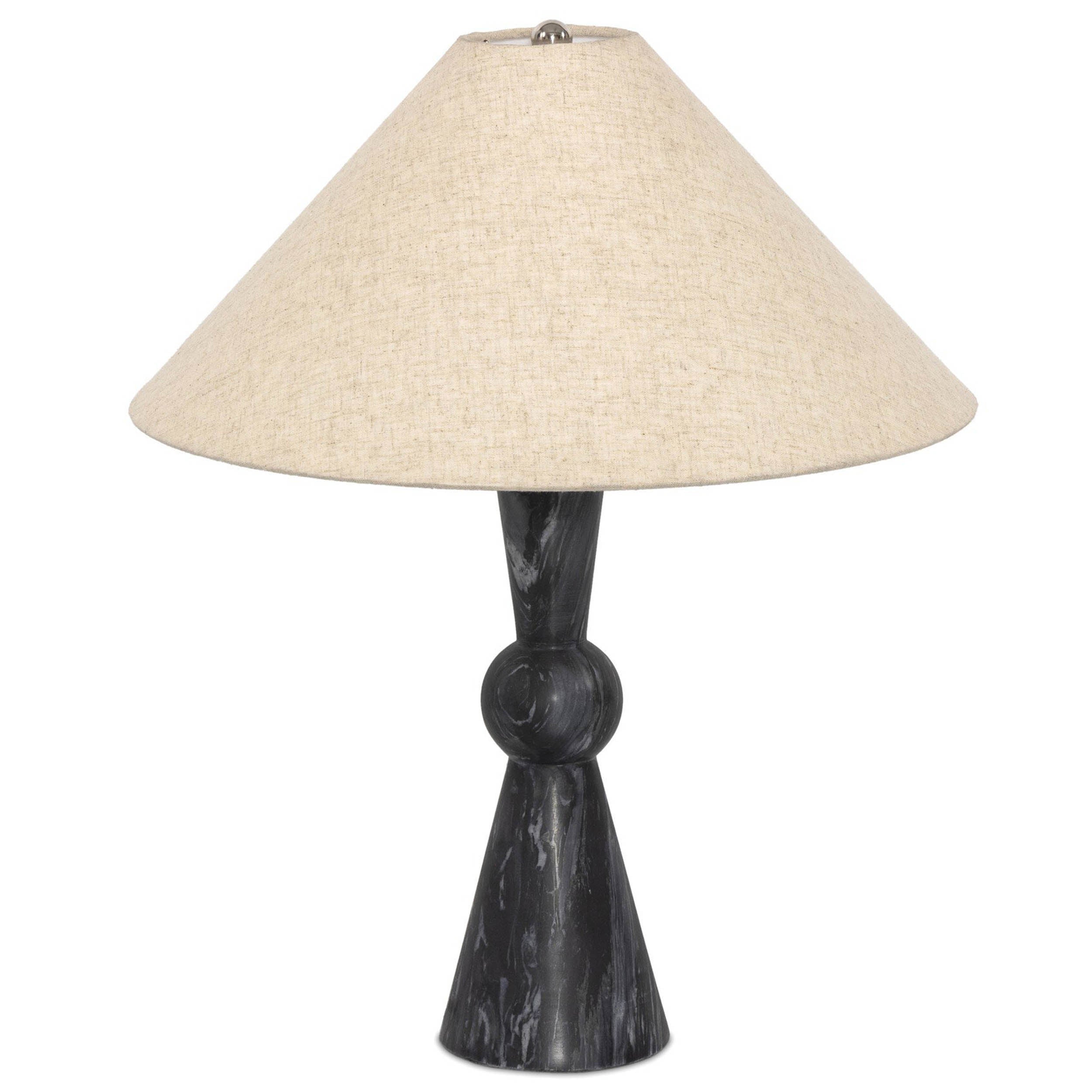 Bibianna Table Lamp, Black Italian Marble