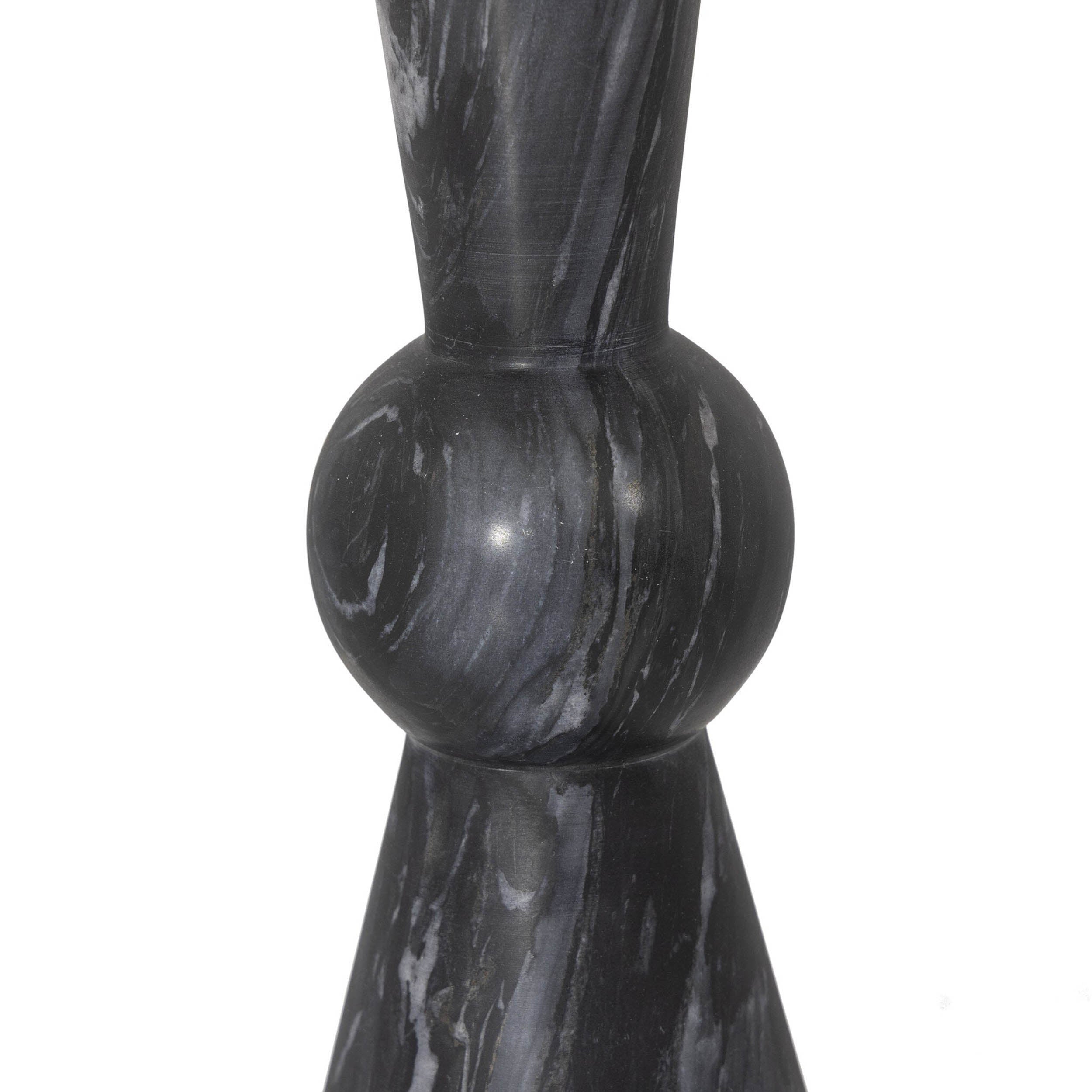 Bibianna Table Lamp, Black Italian Marble