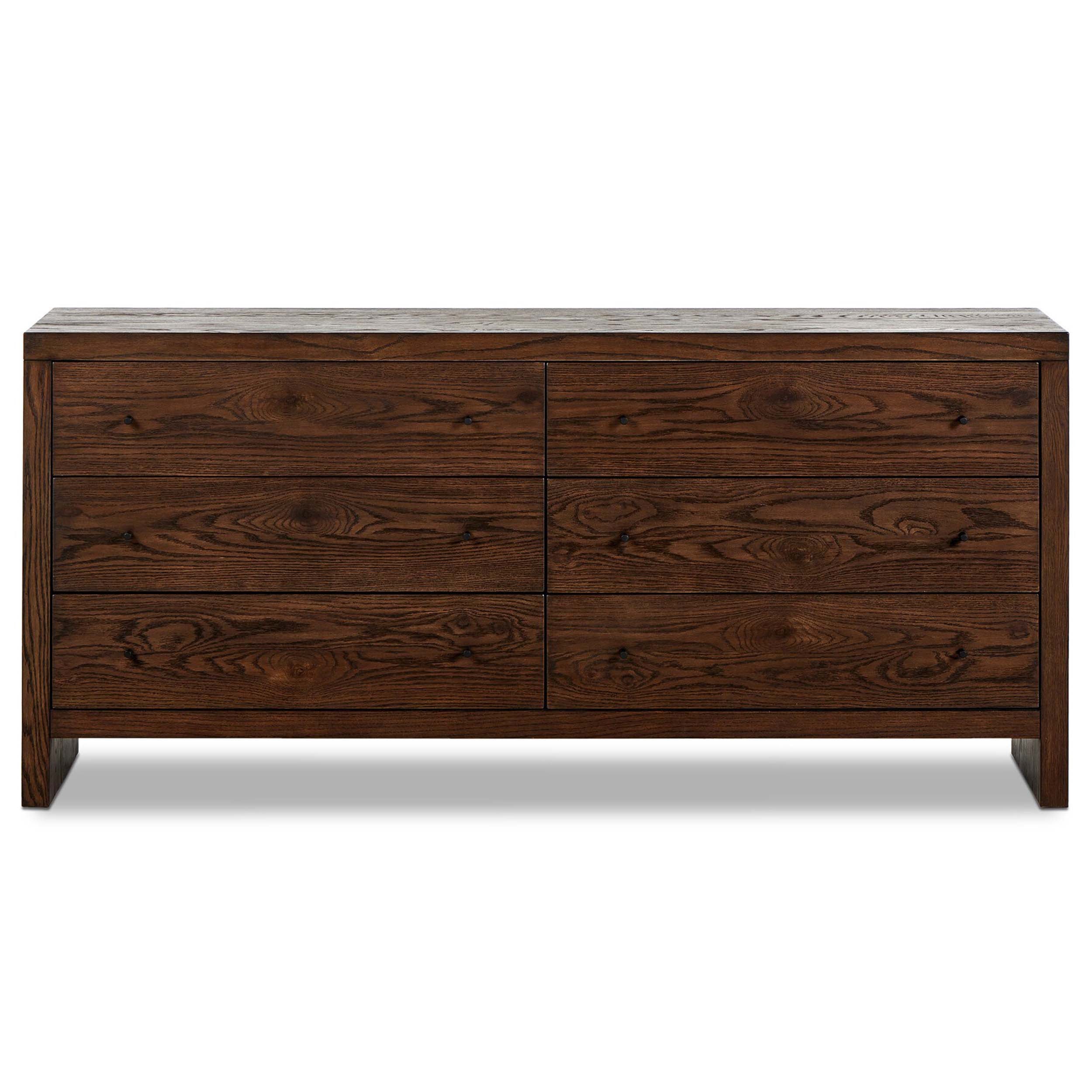 Torrington 6 Drawer Dresser, Umber Oak Resawn