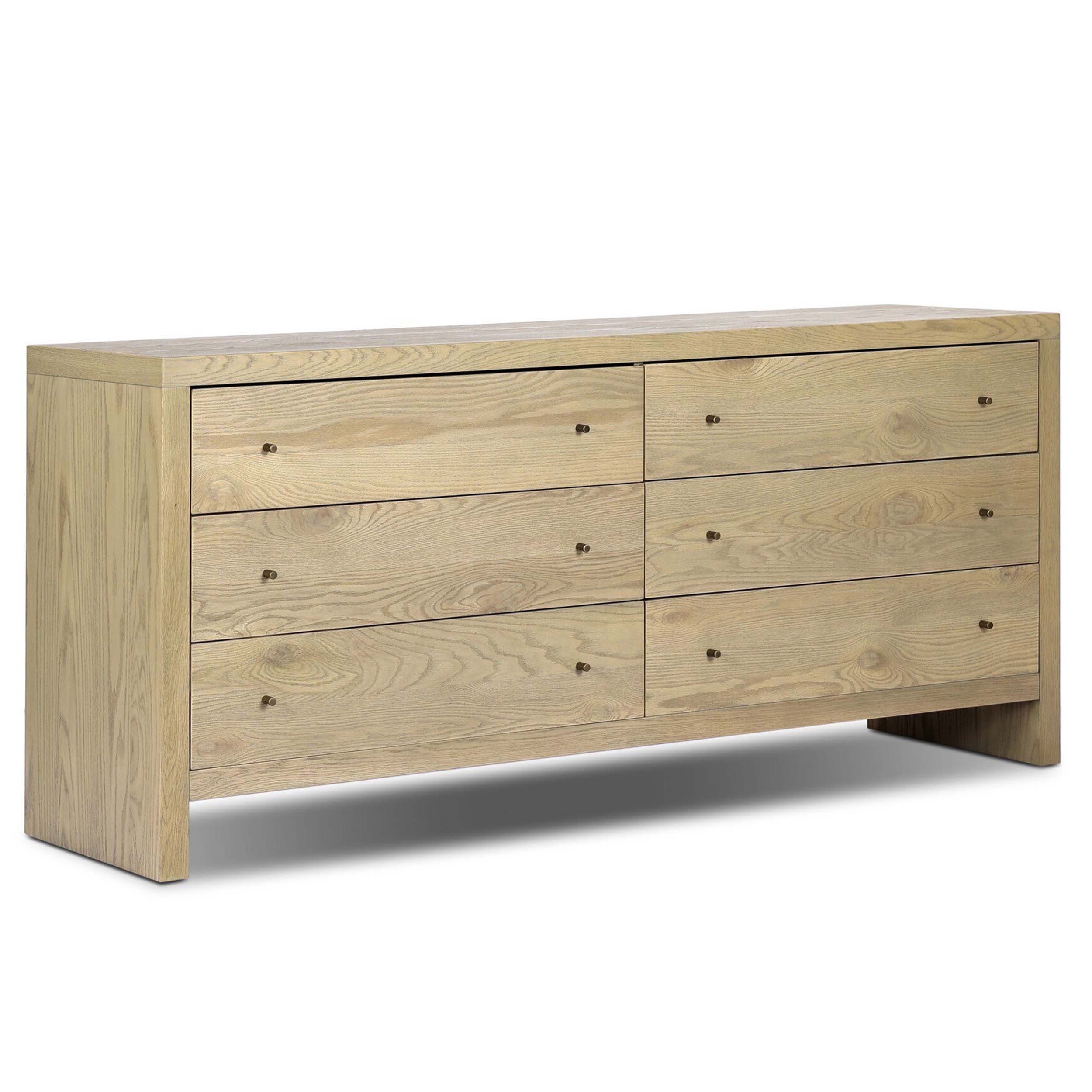 Torrington 6 Drawer Dresser, Sandy Oak Resawn