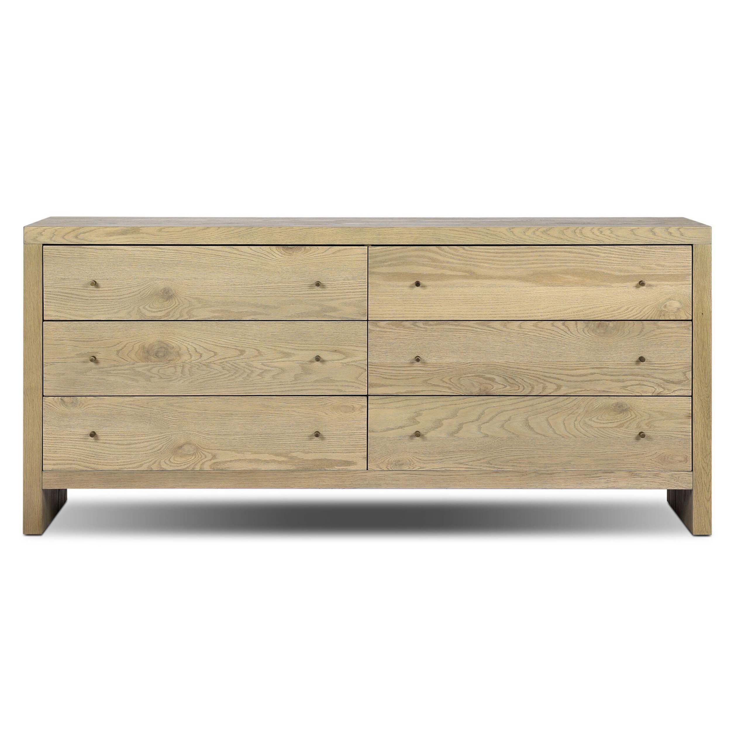 Torrington 6 Drawer Dresser, Sandy Oak Resawn