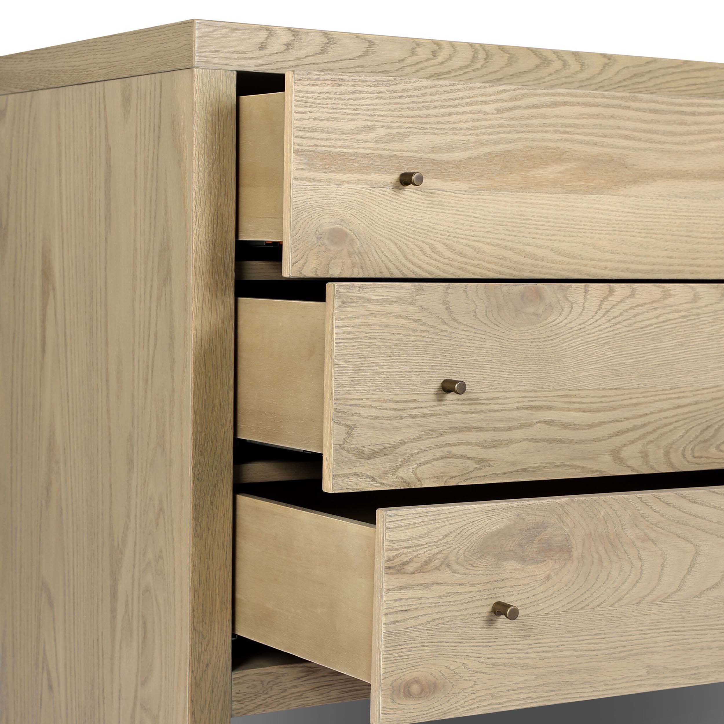 Torrington 6 Drawer Dresser, Sandy Oak Resawn