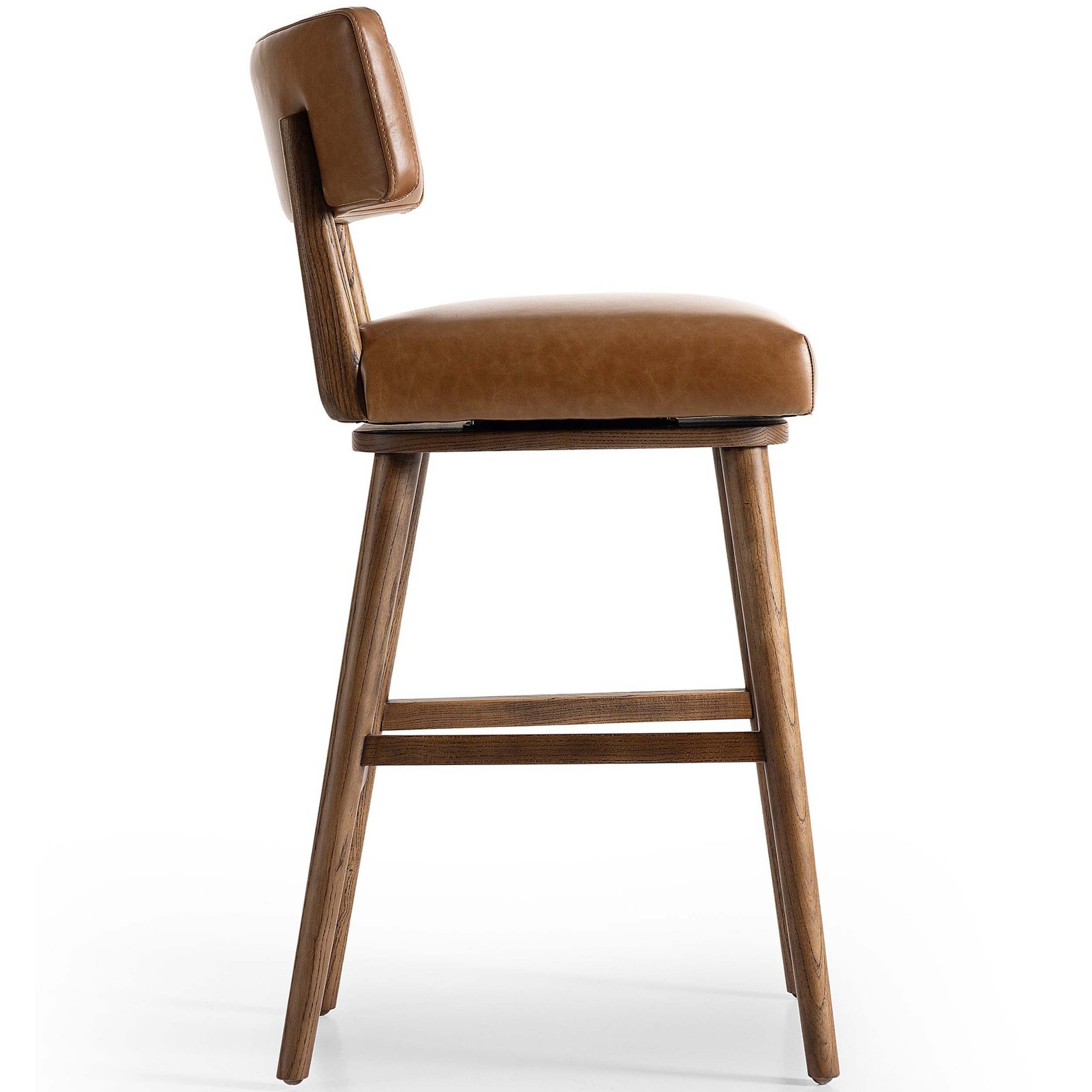 Cardell Swivel Bar + Counter Stool, Sonoma Chestnut