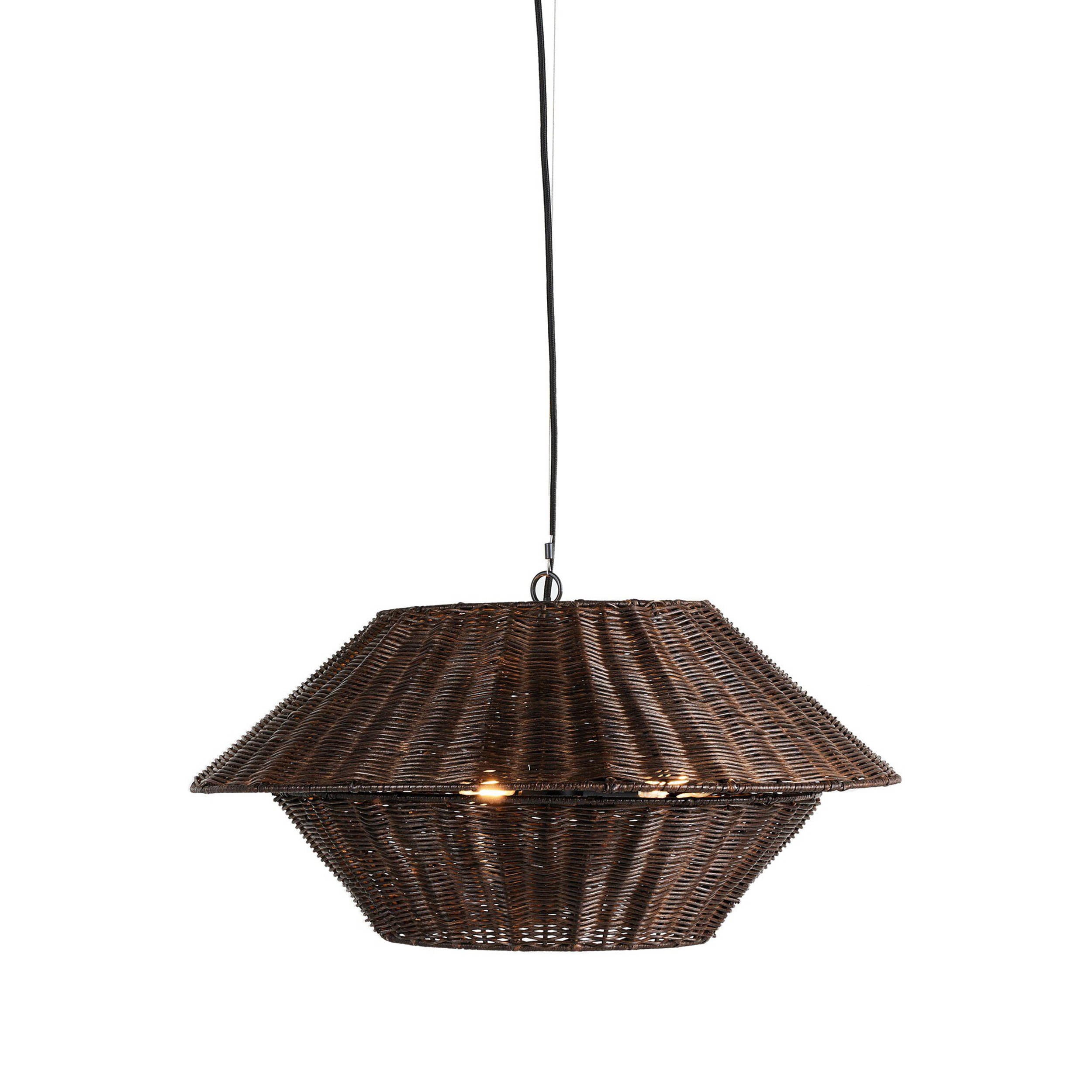Mccarthy Pendant, Brown Rattan