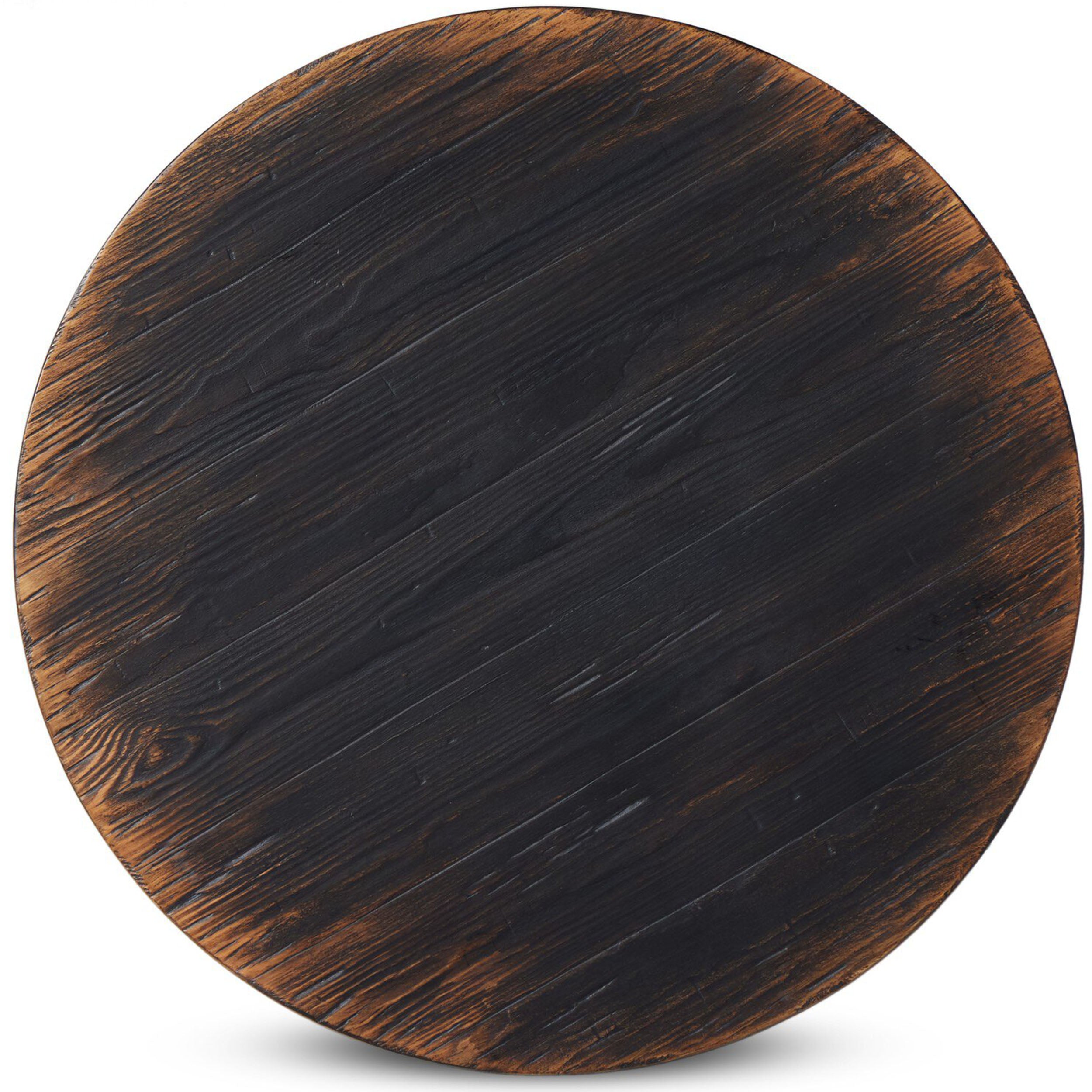 Kickapoo River Cricket Table, Distressed Black Veneer