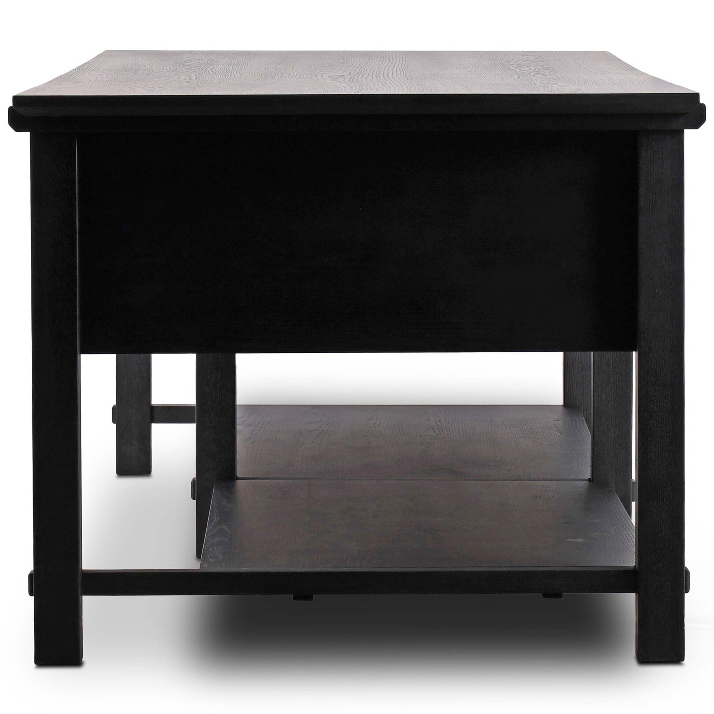 Gardendale Kitchen Island, Stained Black Oak Veneer