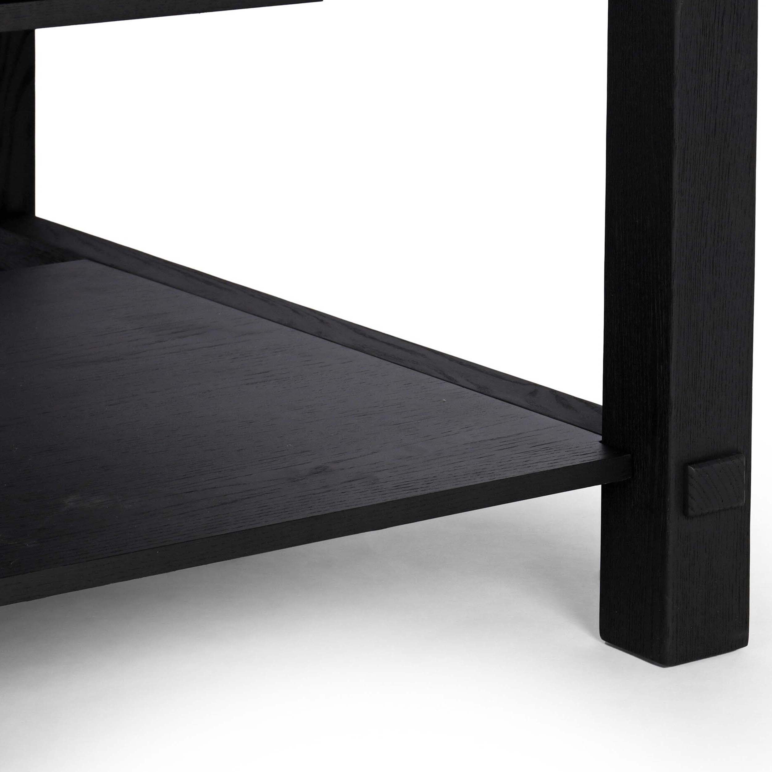 Gardendale Kitchen Island, Stained Black Oak Veneer