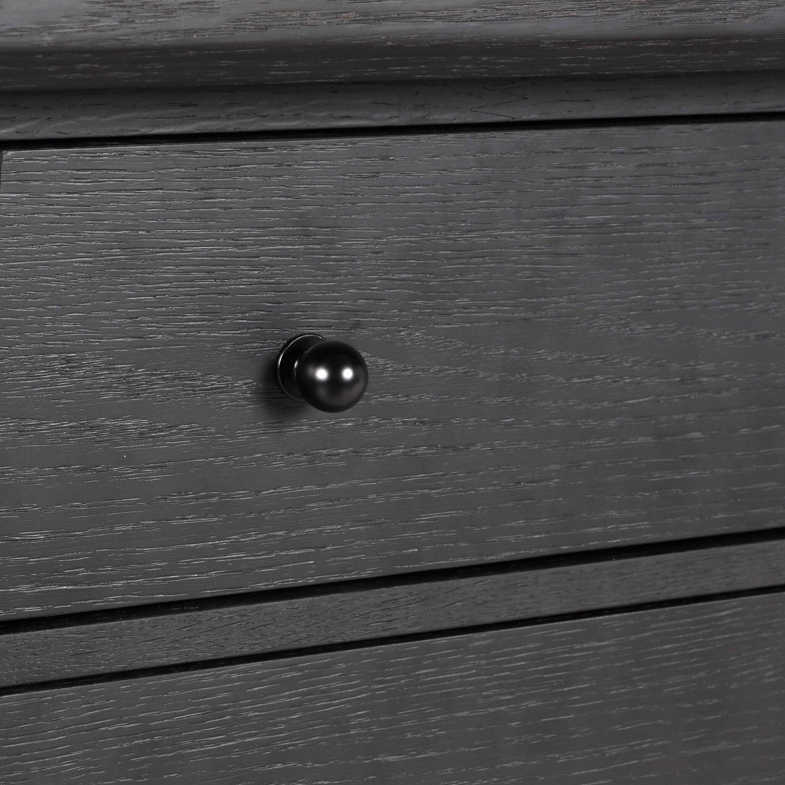 Gardendale Kitchen Island, Stained Black Oak Veneer