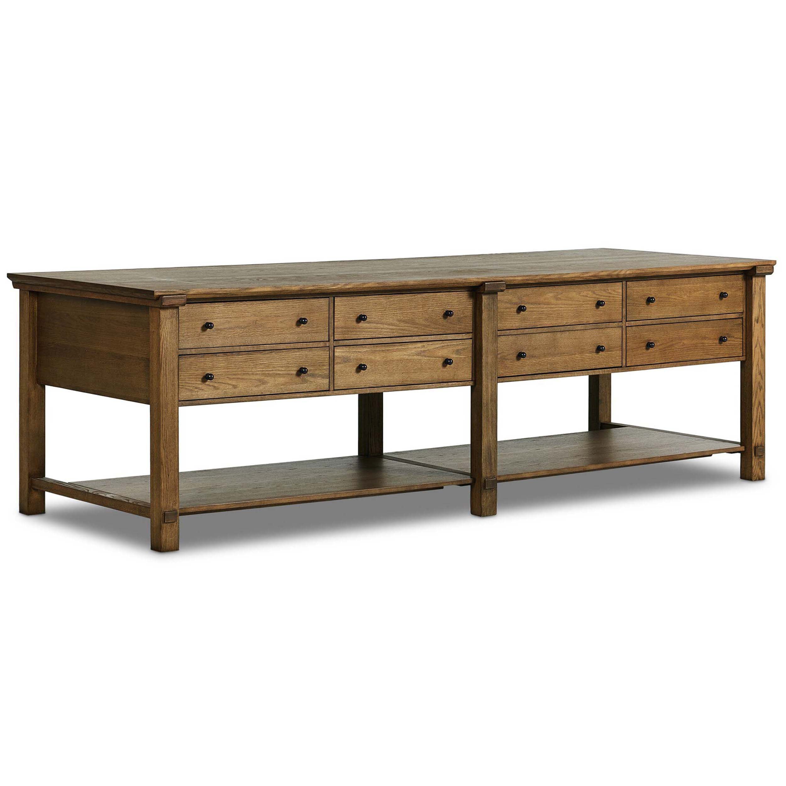 Gardendale Kitchen Island, Tan Oak Veneer