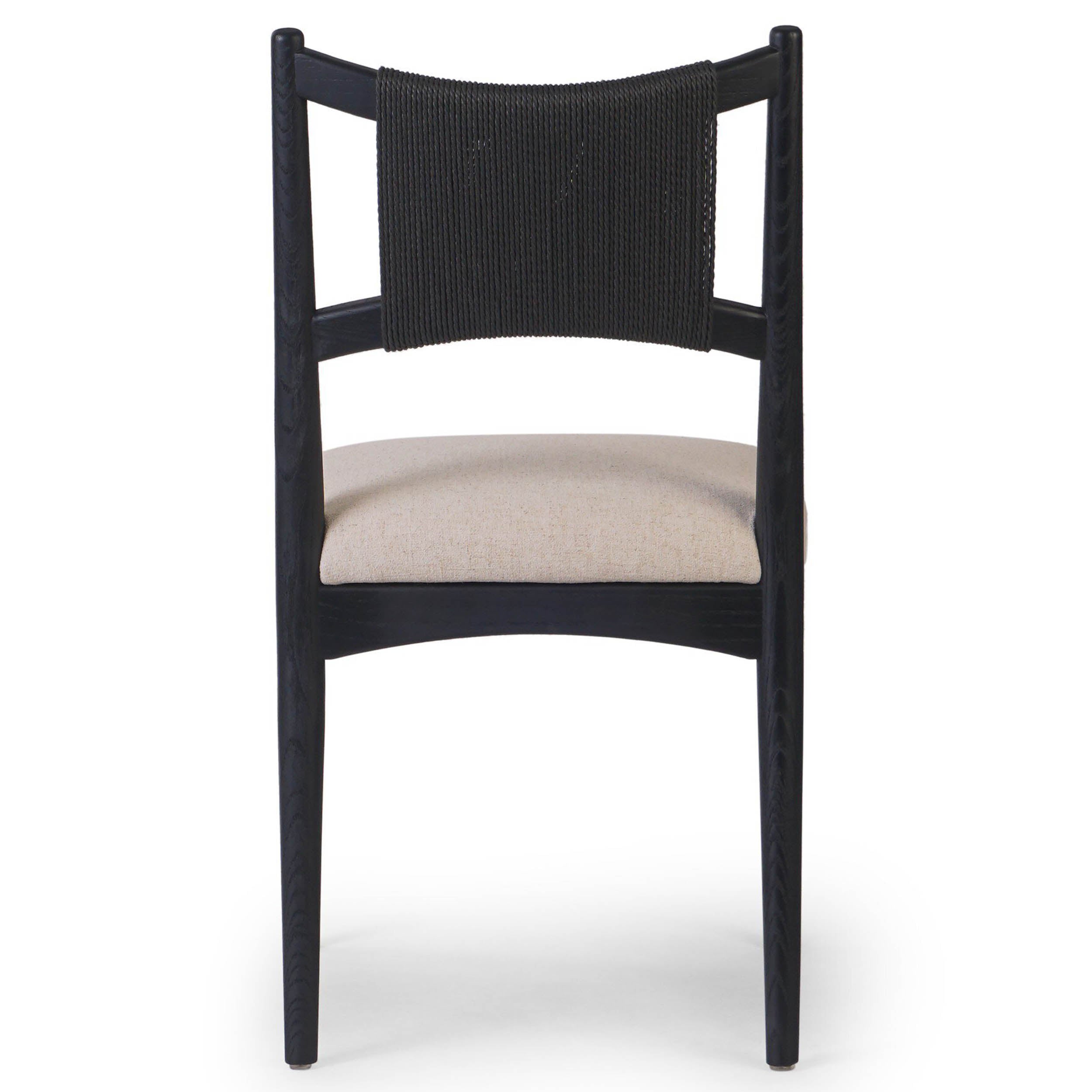 Haddon Dining Chair, Antwerp Natural, Black Rush