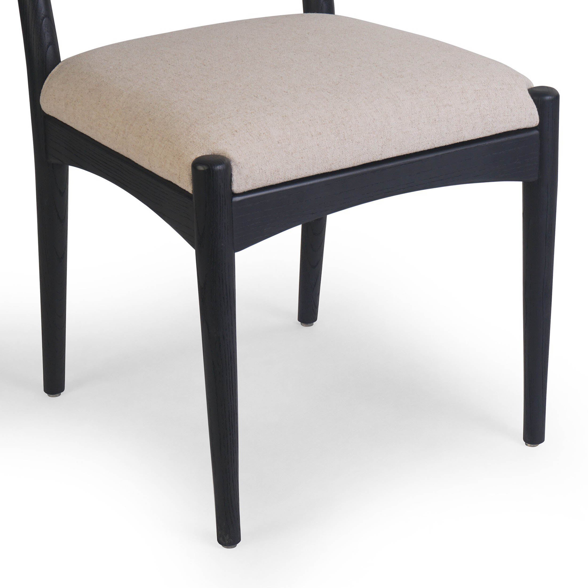 Haddon Dining Chair, Antwerp Natural, Black Rush