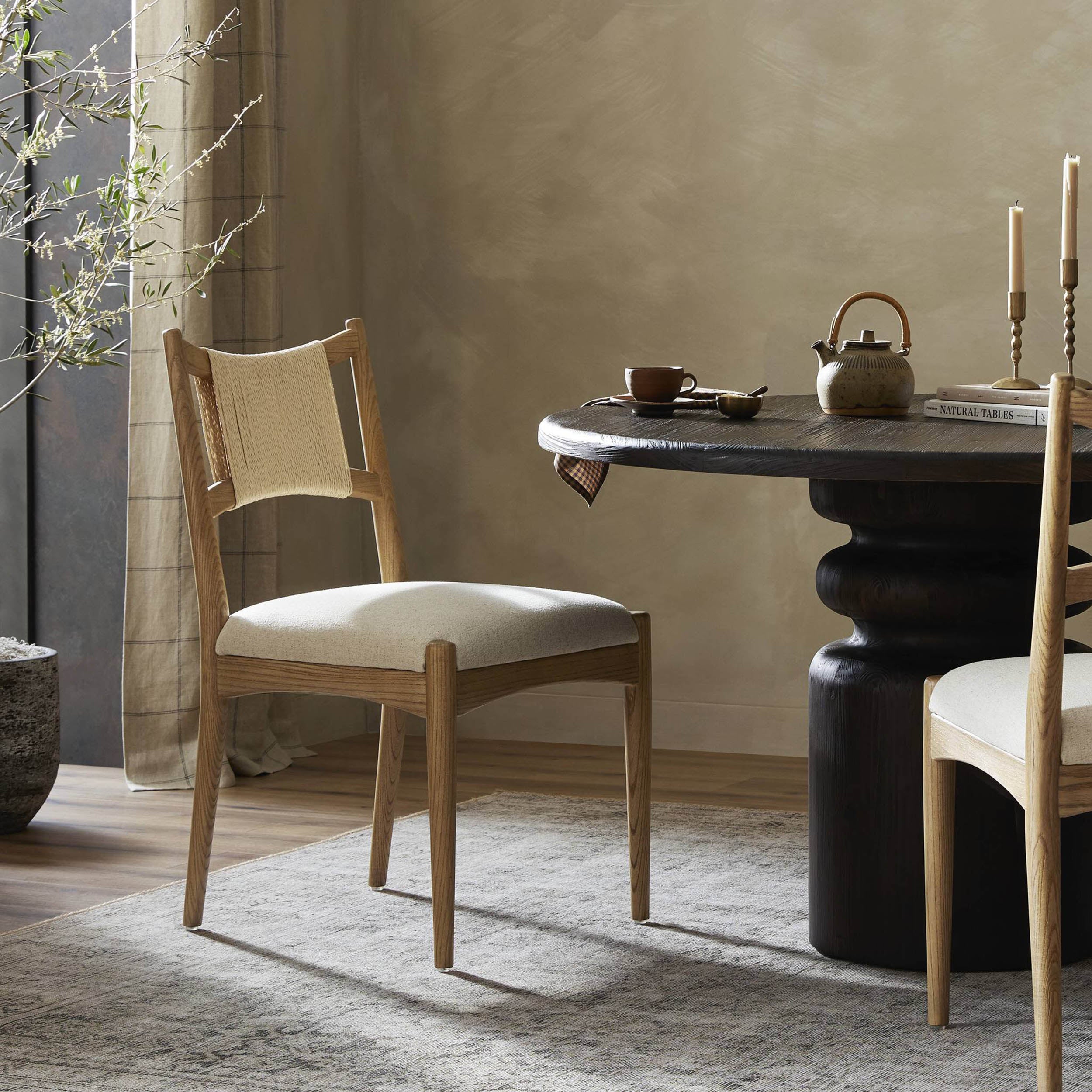 Haddon Dining Chair, Antwerp Natural, Light Natural Rush