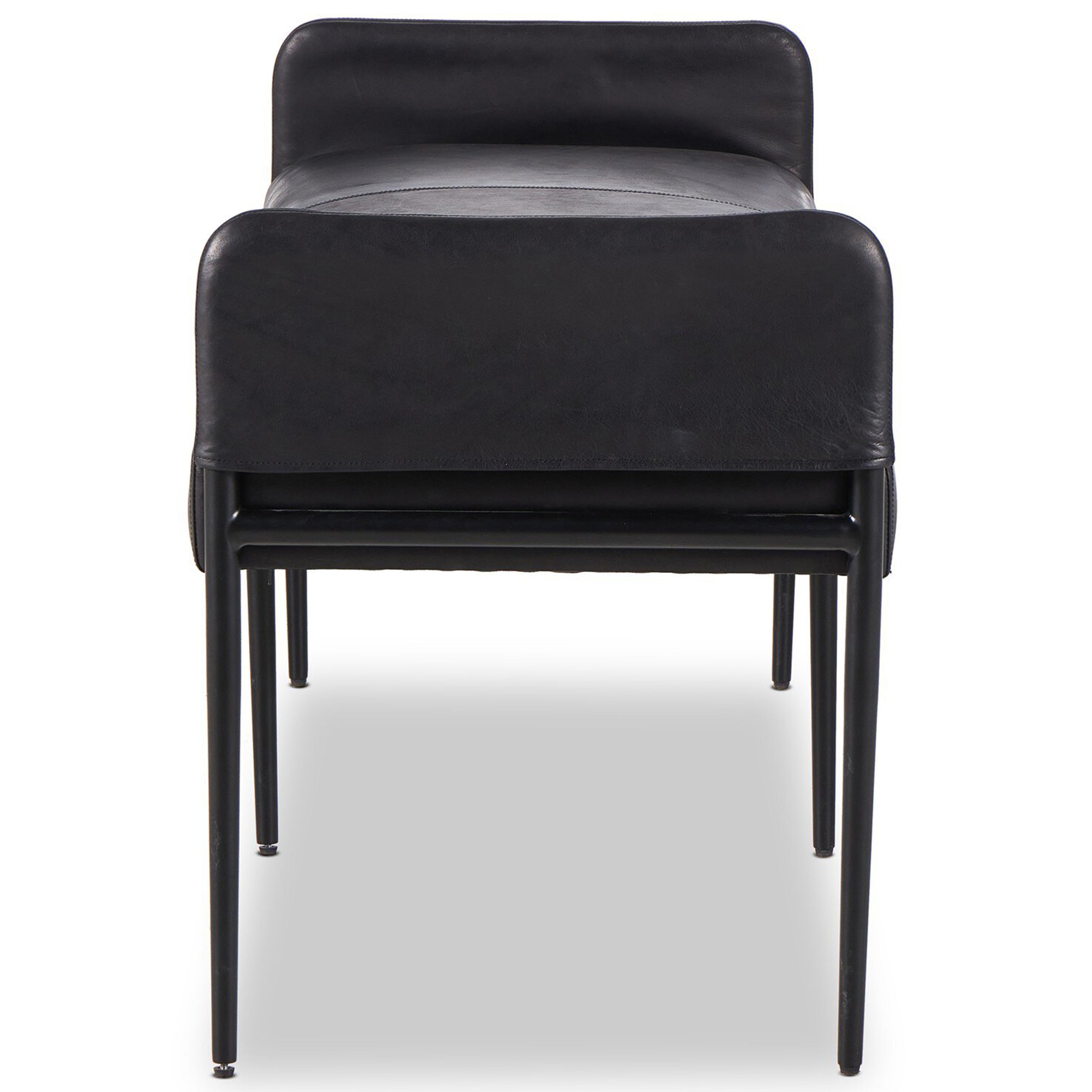 Brickel Backless Bench, Heirloom Black