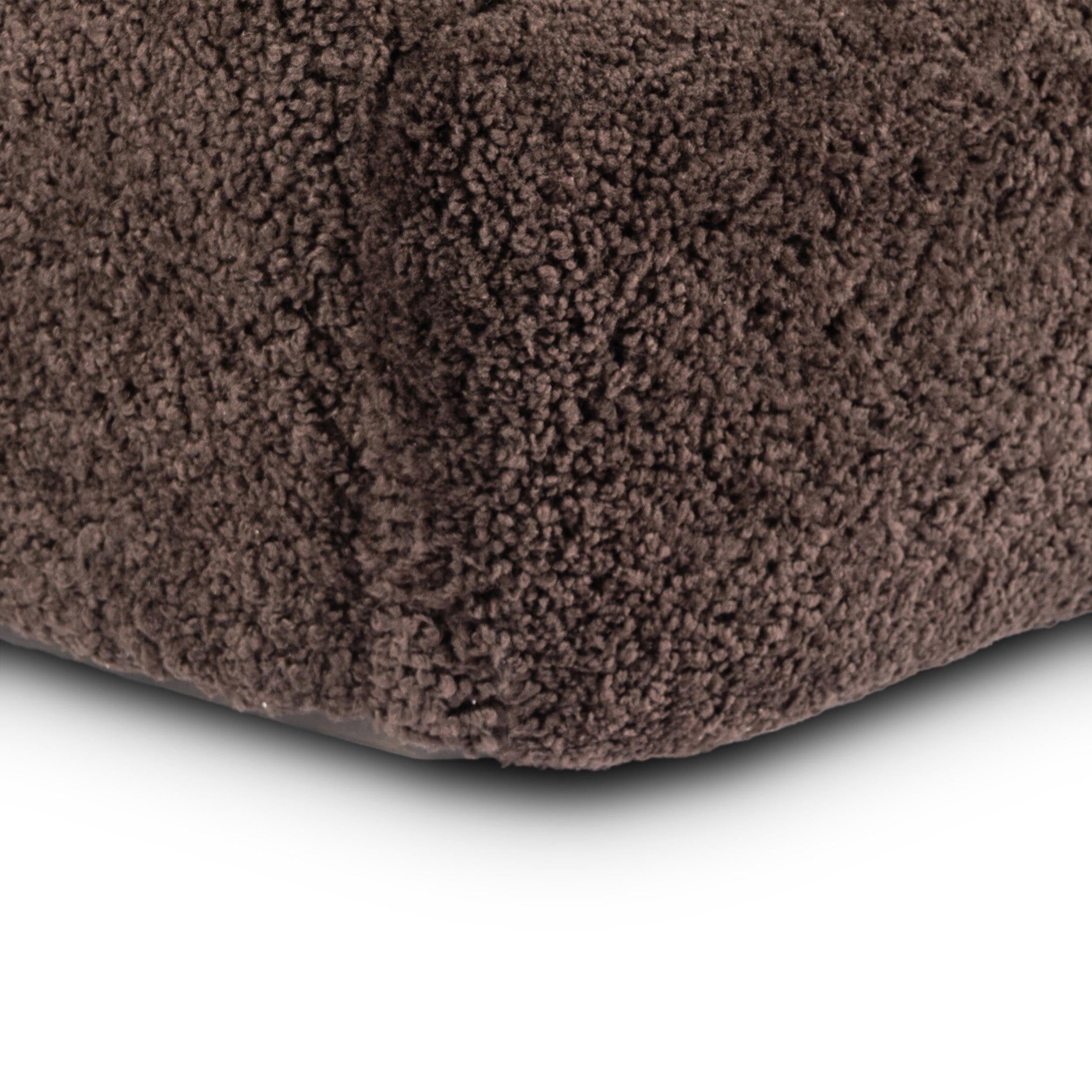 Julius Swivel Chair, Cocoa Shearling