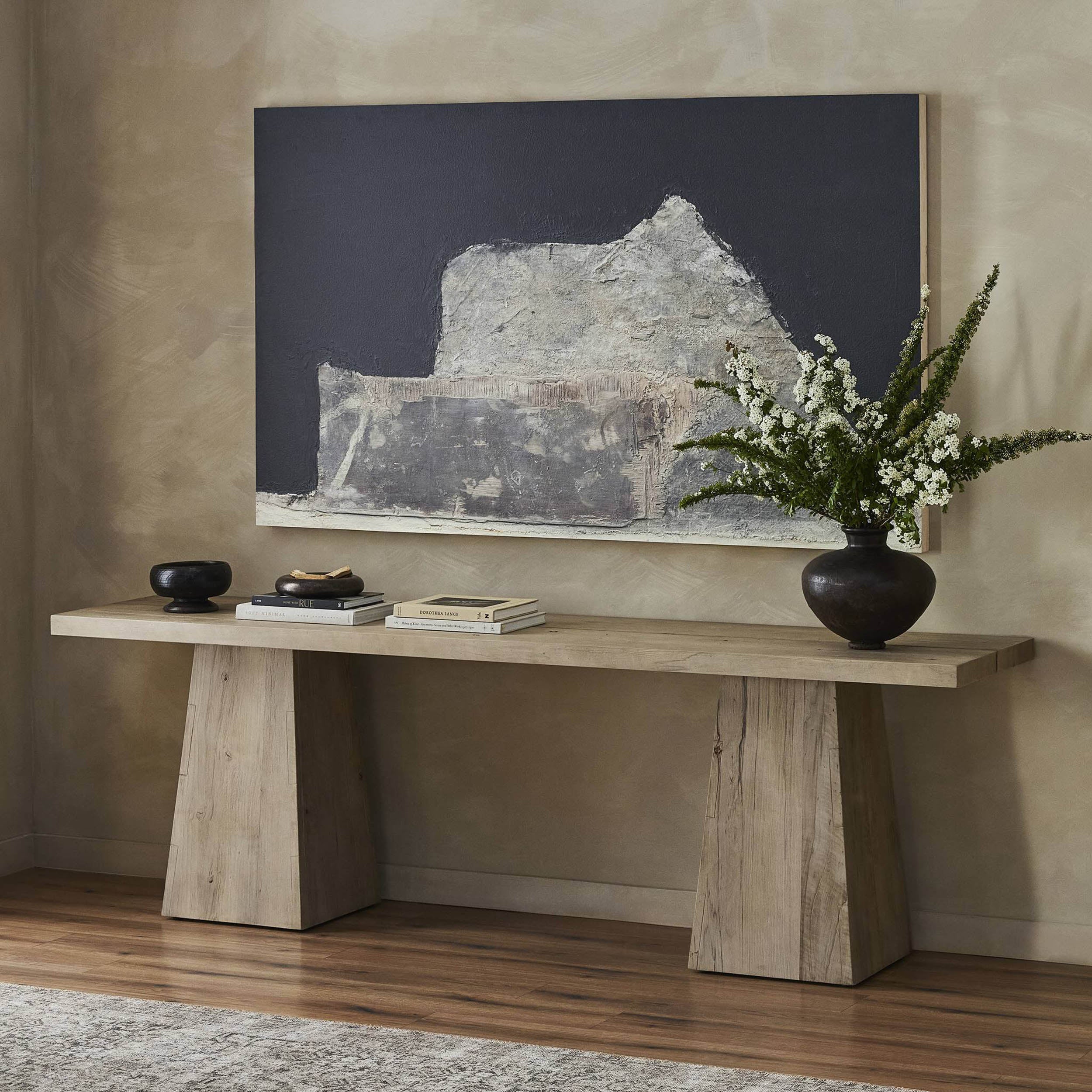 Atlas Console Table, Bleached Alder