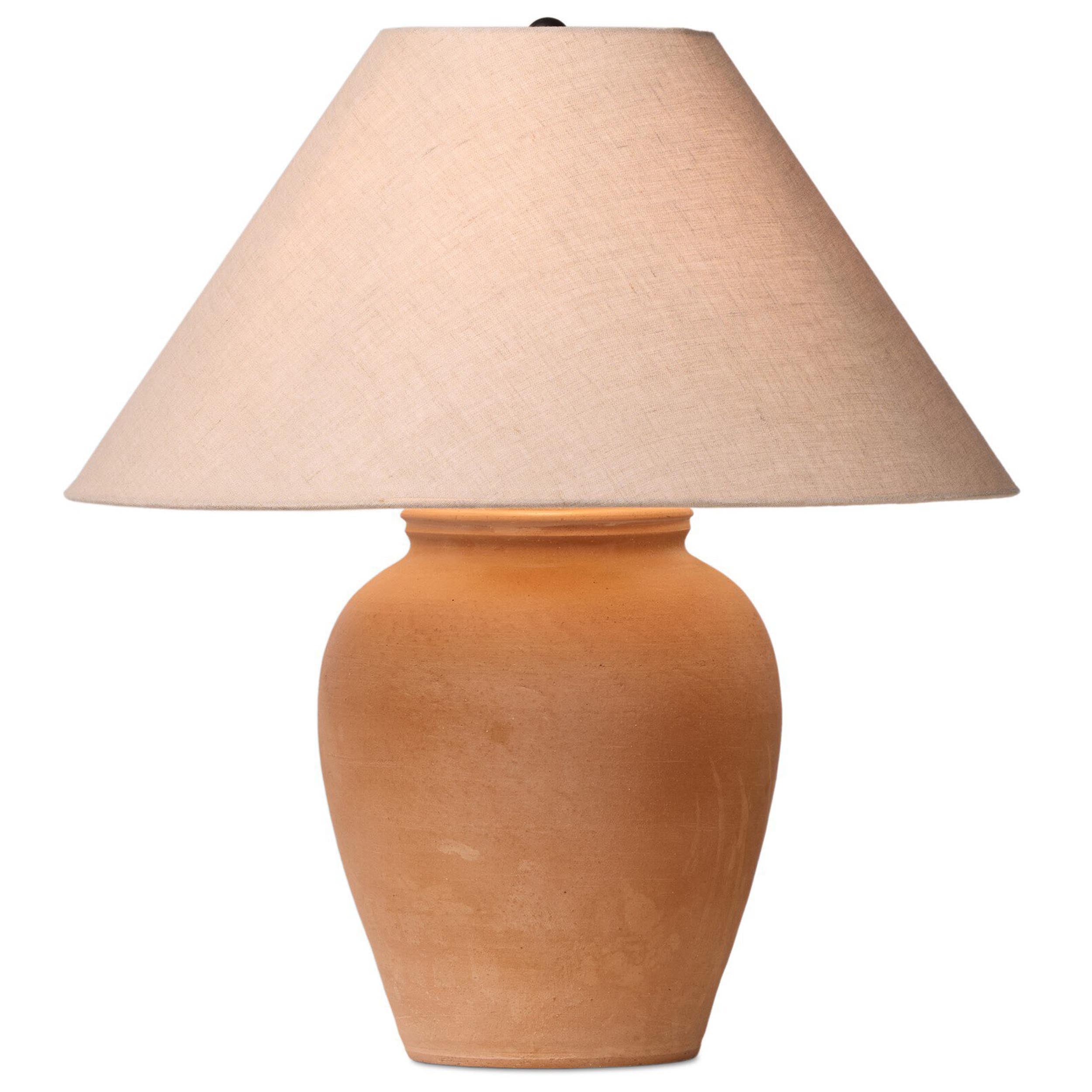 Russo Table Lamp, Aged Natural Terracotta