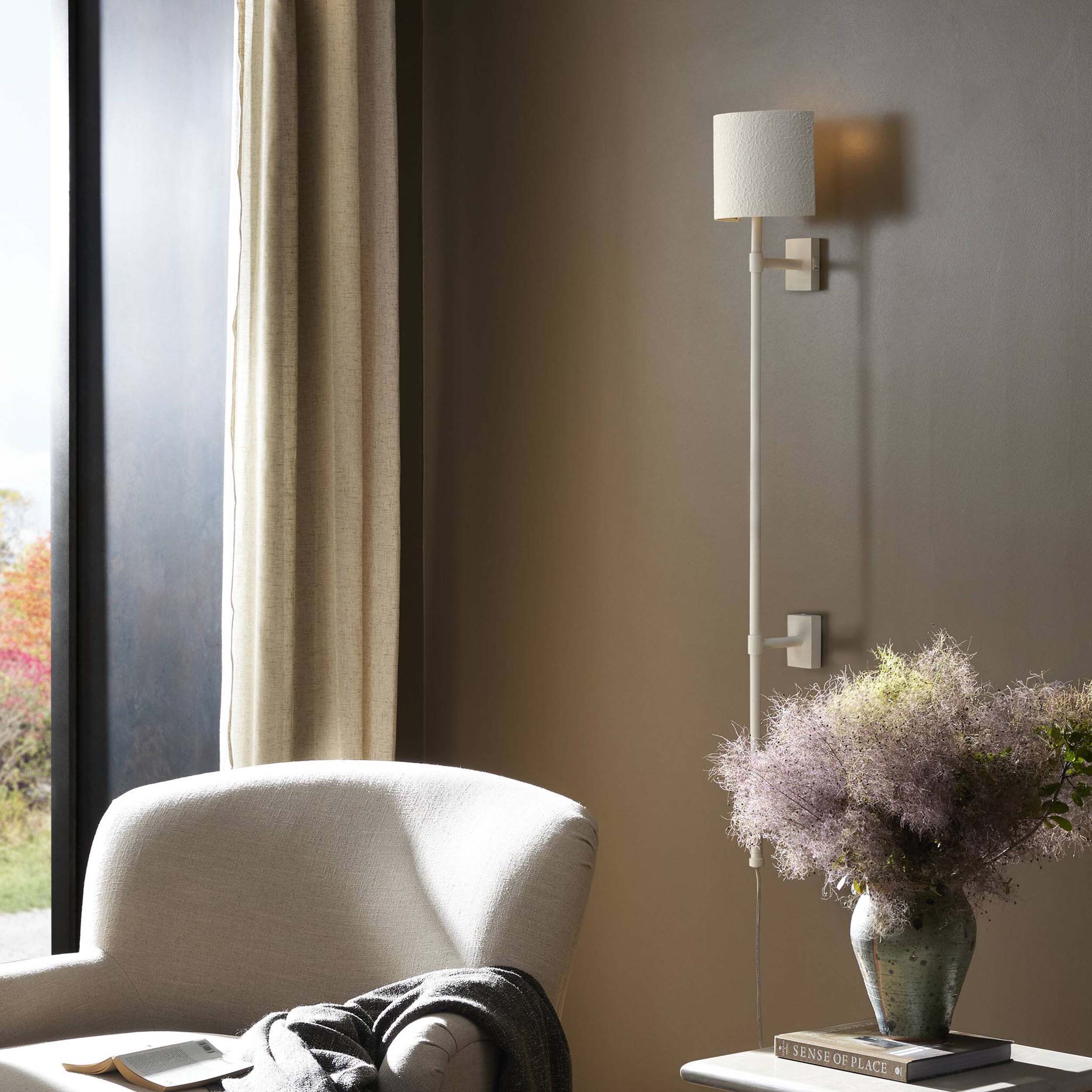 Maurice Sconce, Matte White Plaster