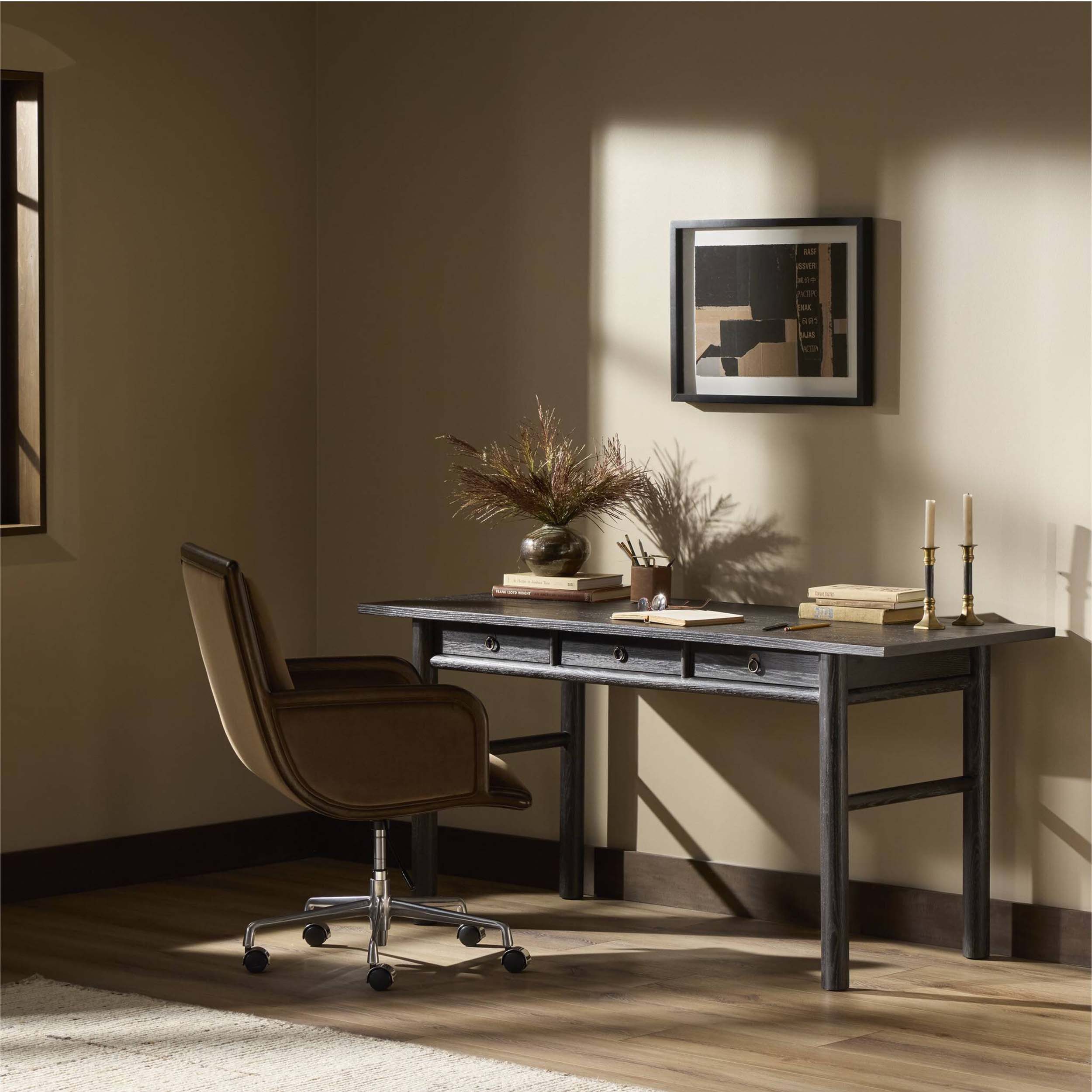 Griffith Desk, Distressed Black