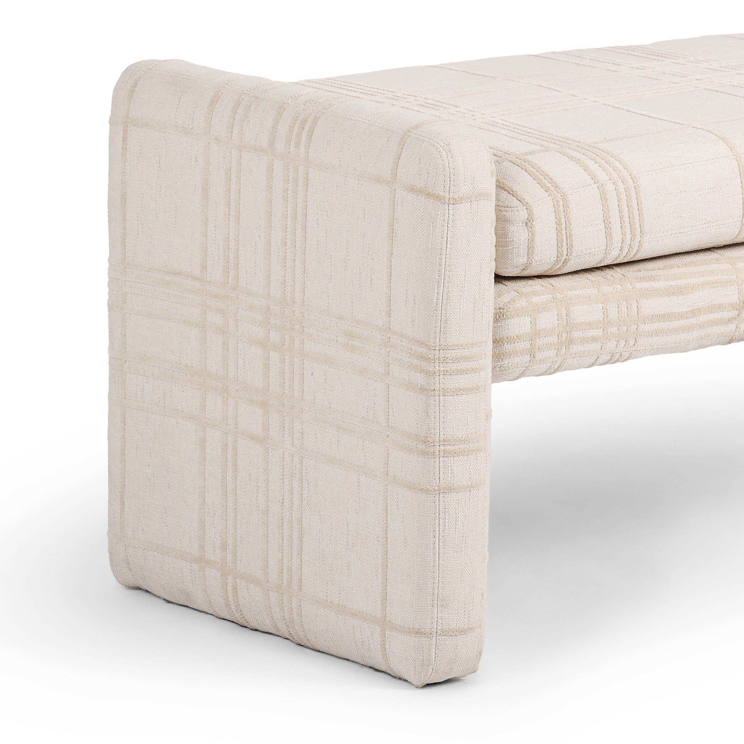 Serena Accent Bench, Sheffield Ivory