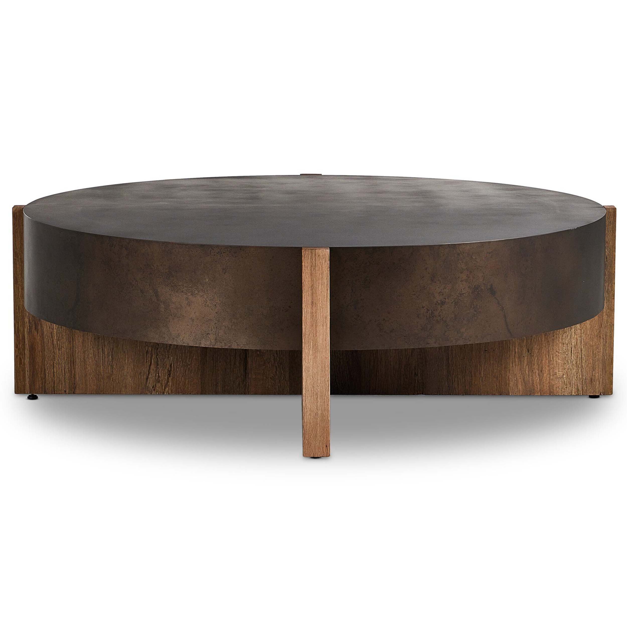 Bingham Large Coffee Table, Distressed Iron