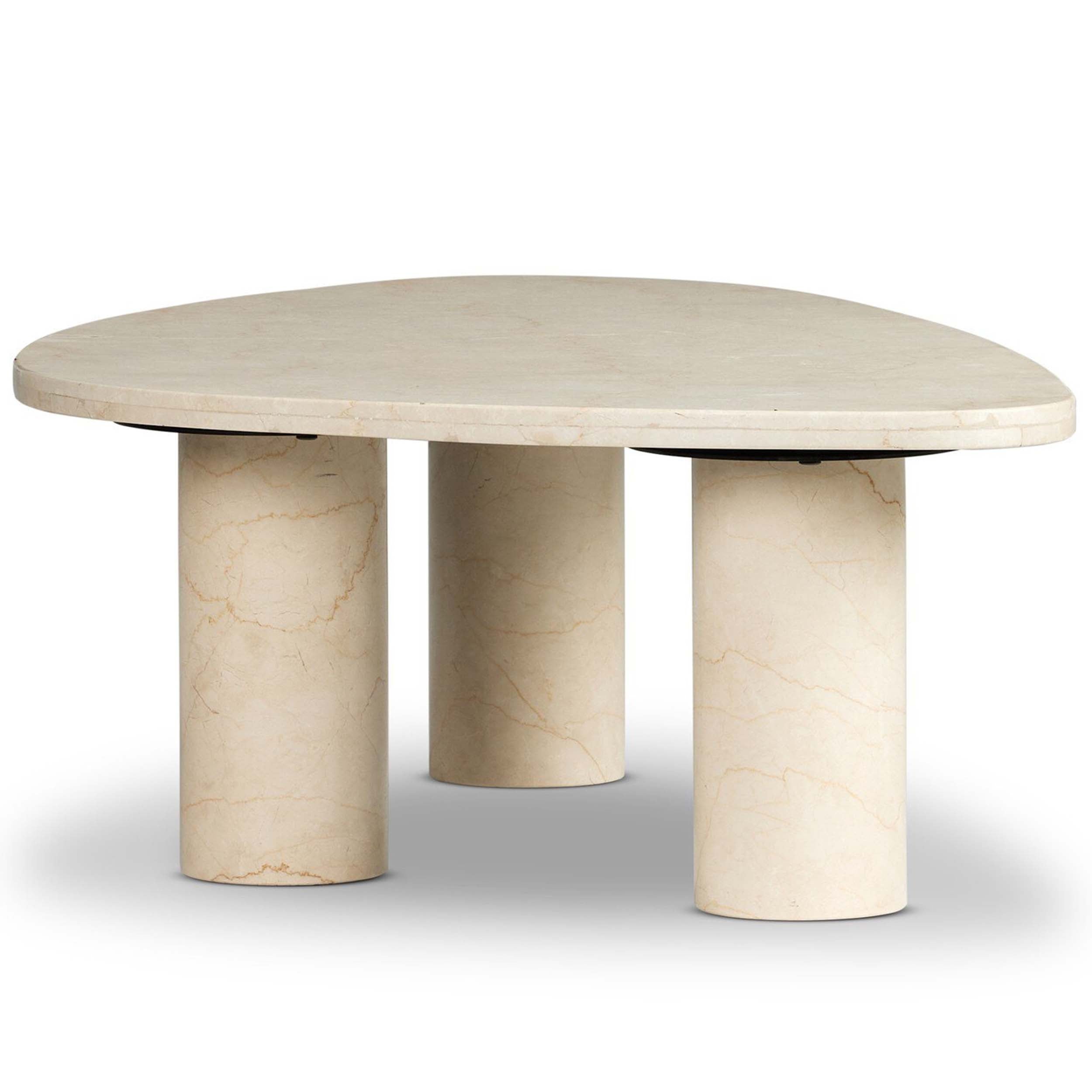 Zion Nesting Coffee Table, Cream Marble