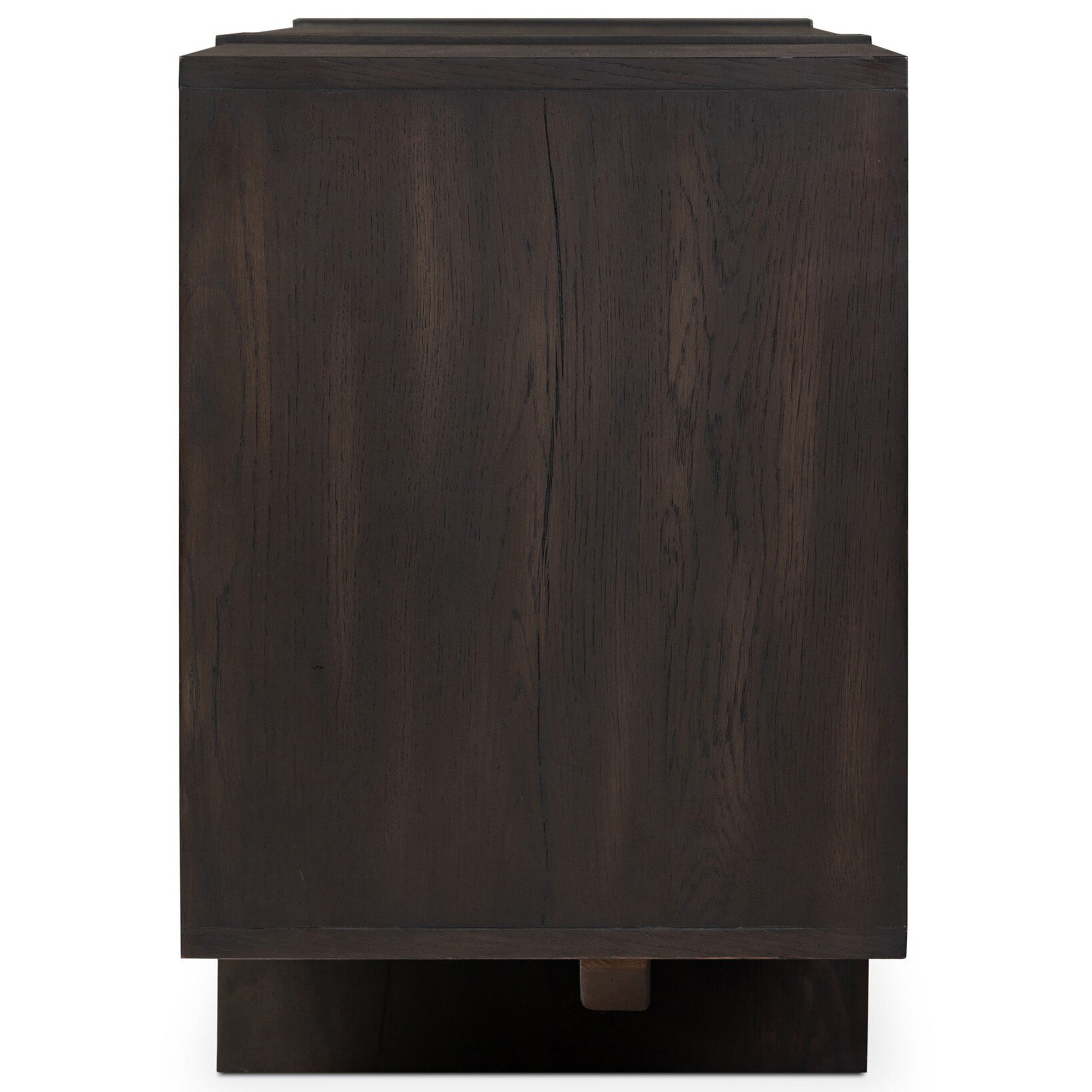 Fisher Media Console, Smoked Black Veneer