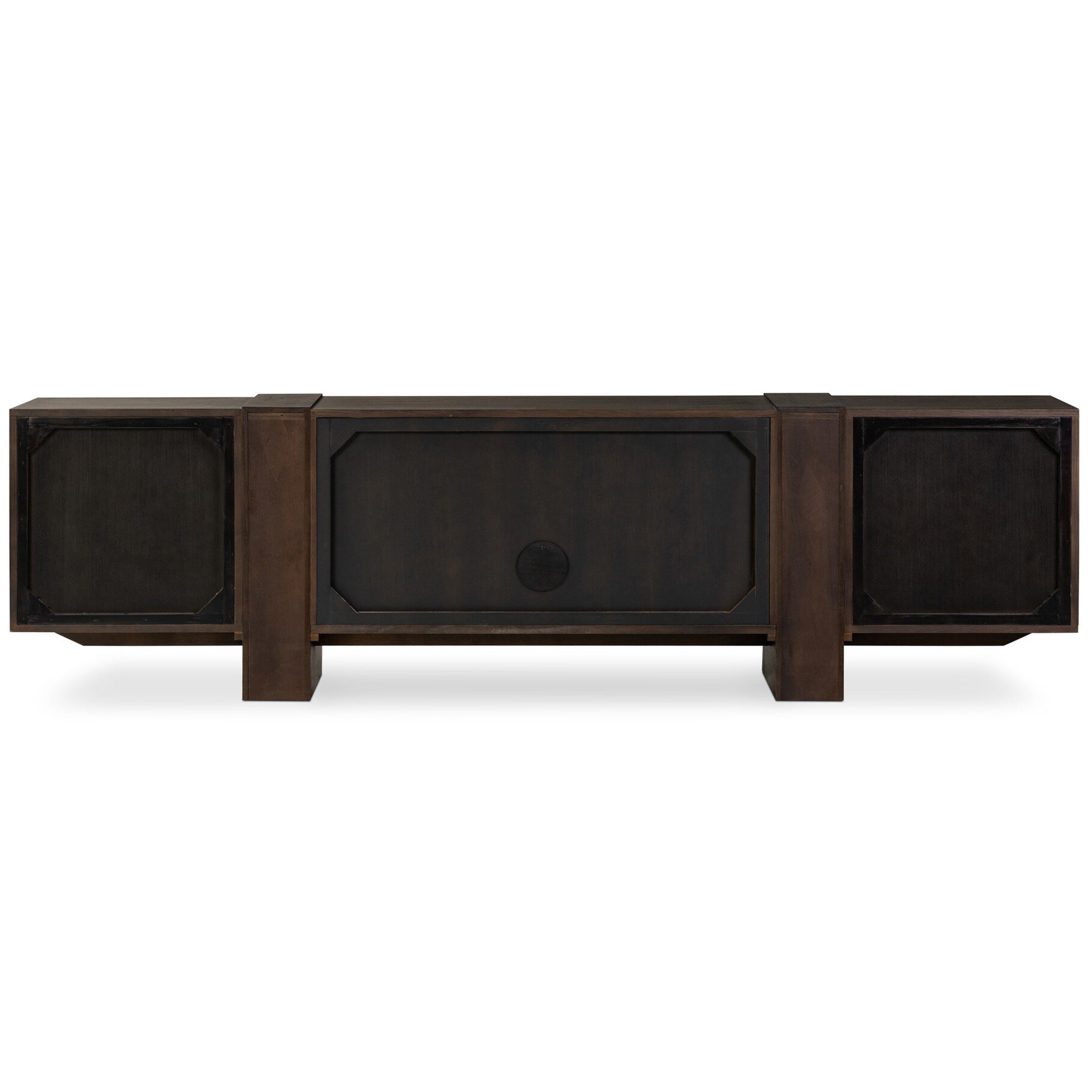 Fisher Media Console, Smoked Black Veneer