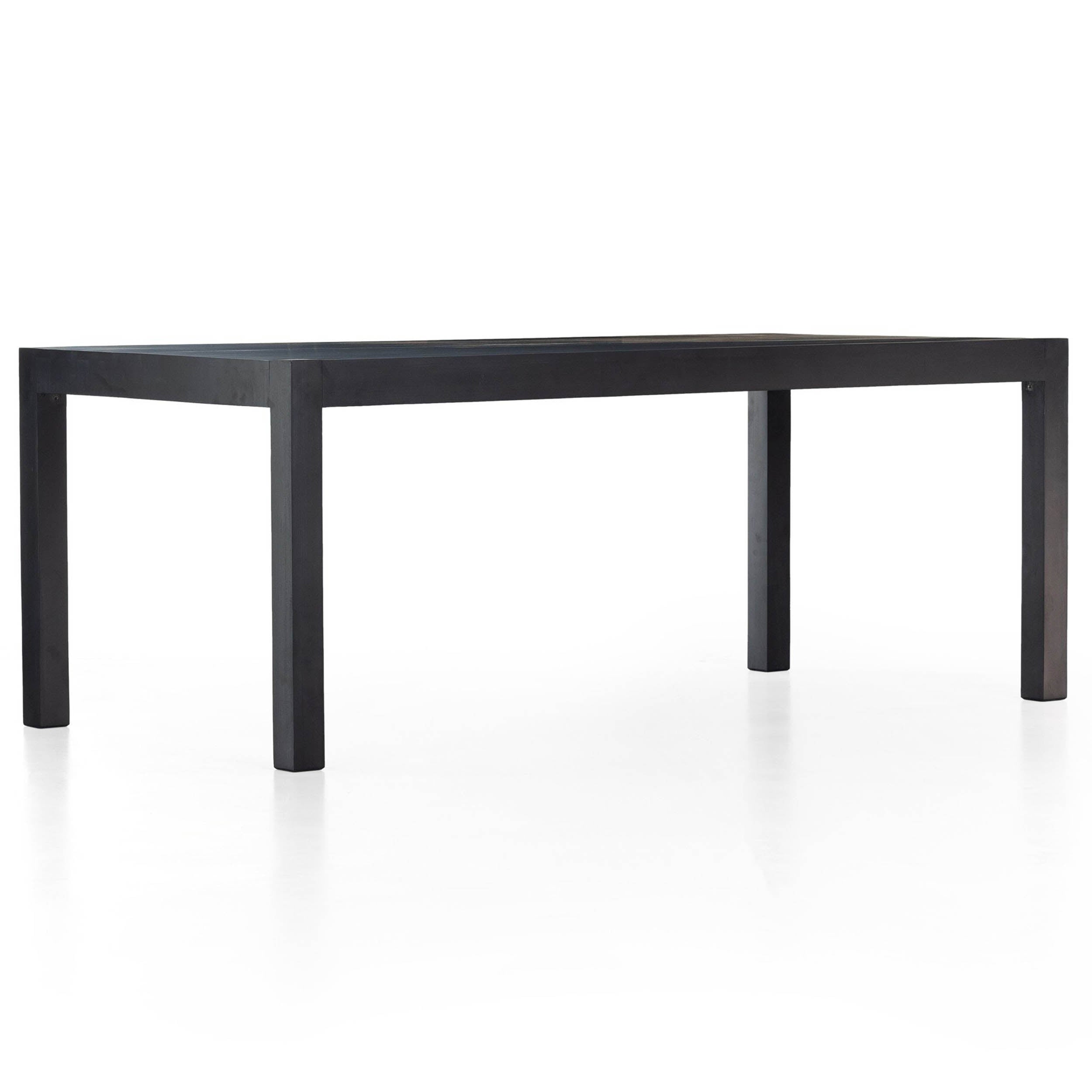 Isador Dining Table, Black Wash Poplar