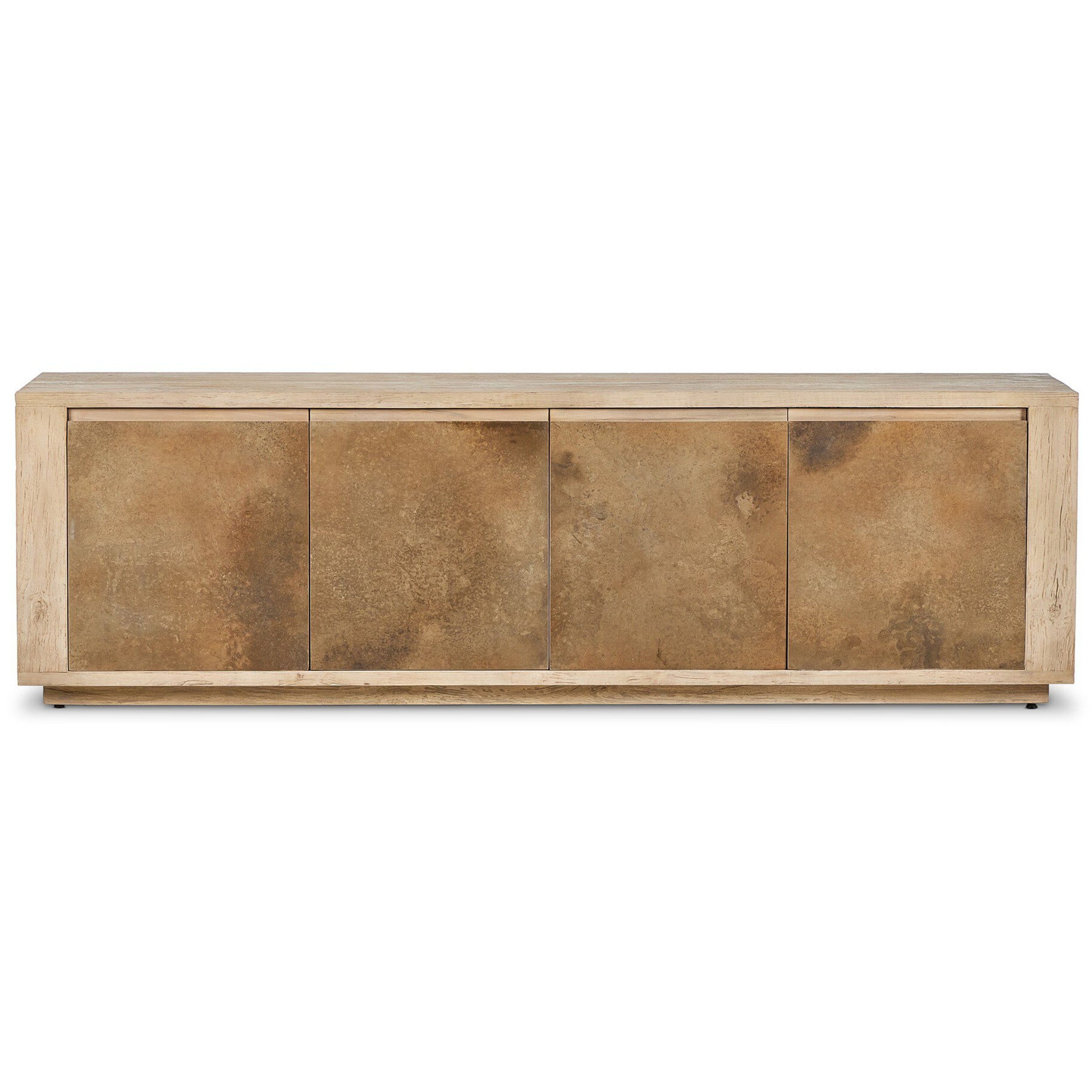 Redondo Media Console, Bleached Alder