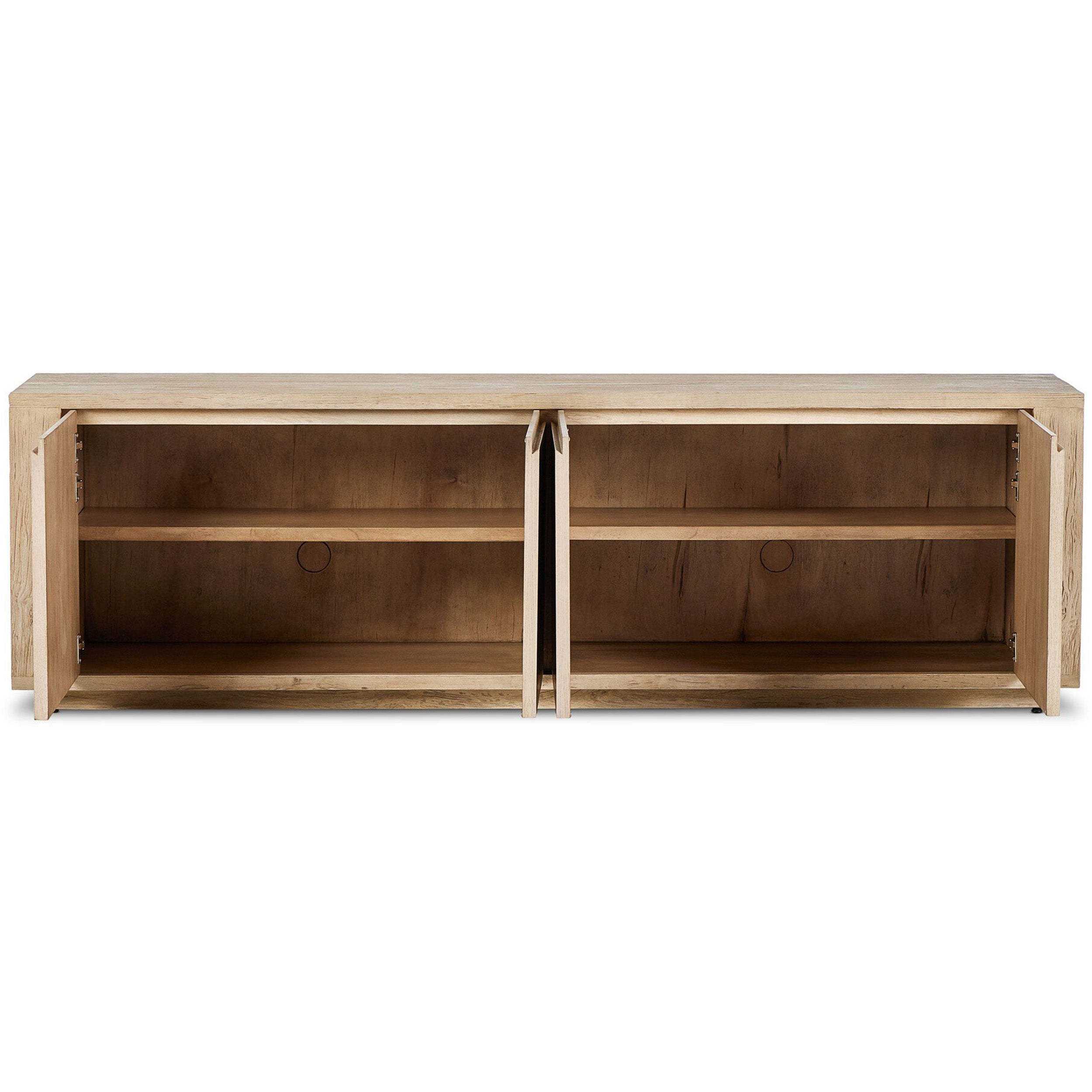 Redondo Media Console, Bleached Alder
