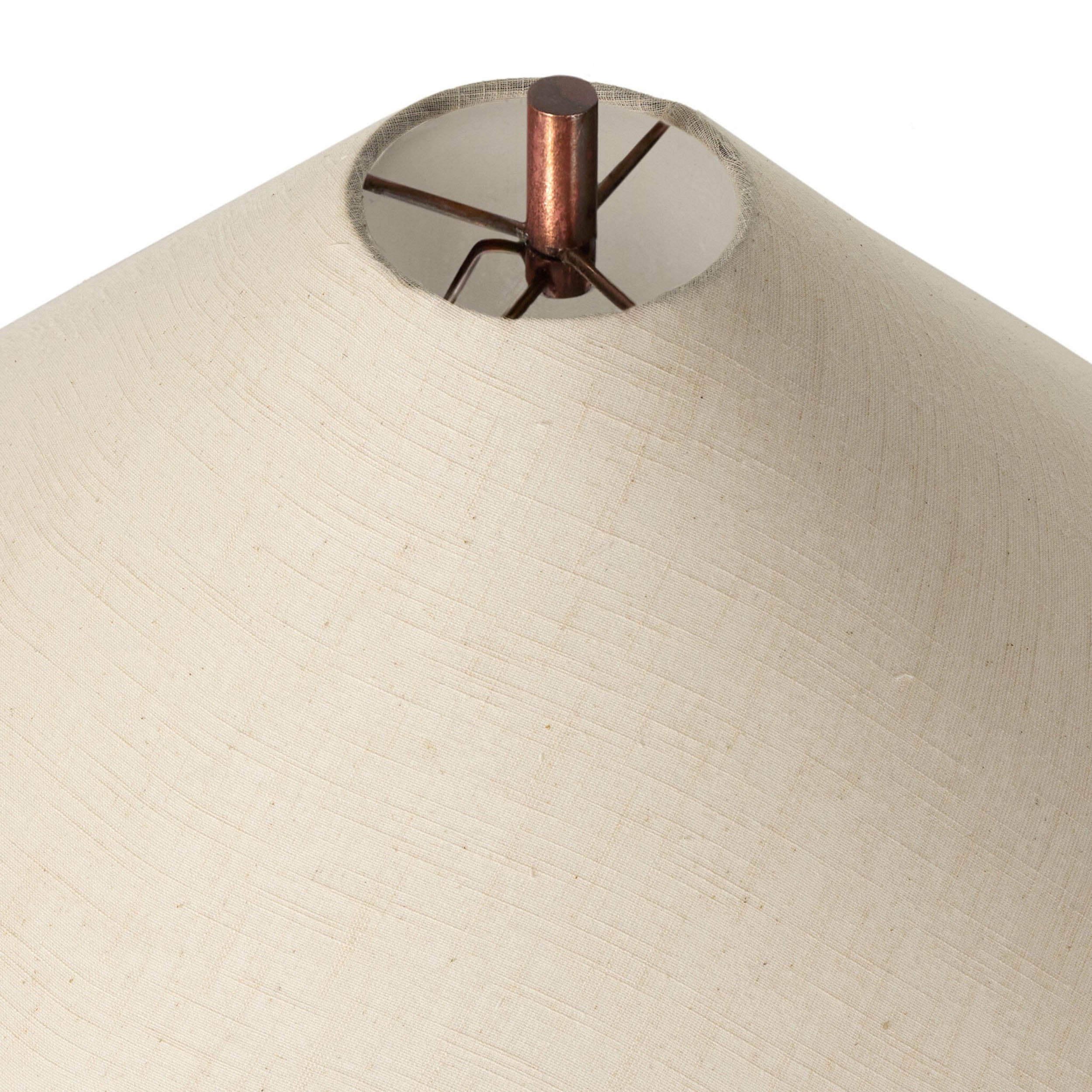 Romani Table Lamp, Cream Slub Linen