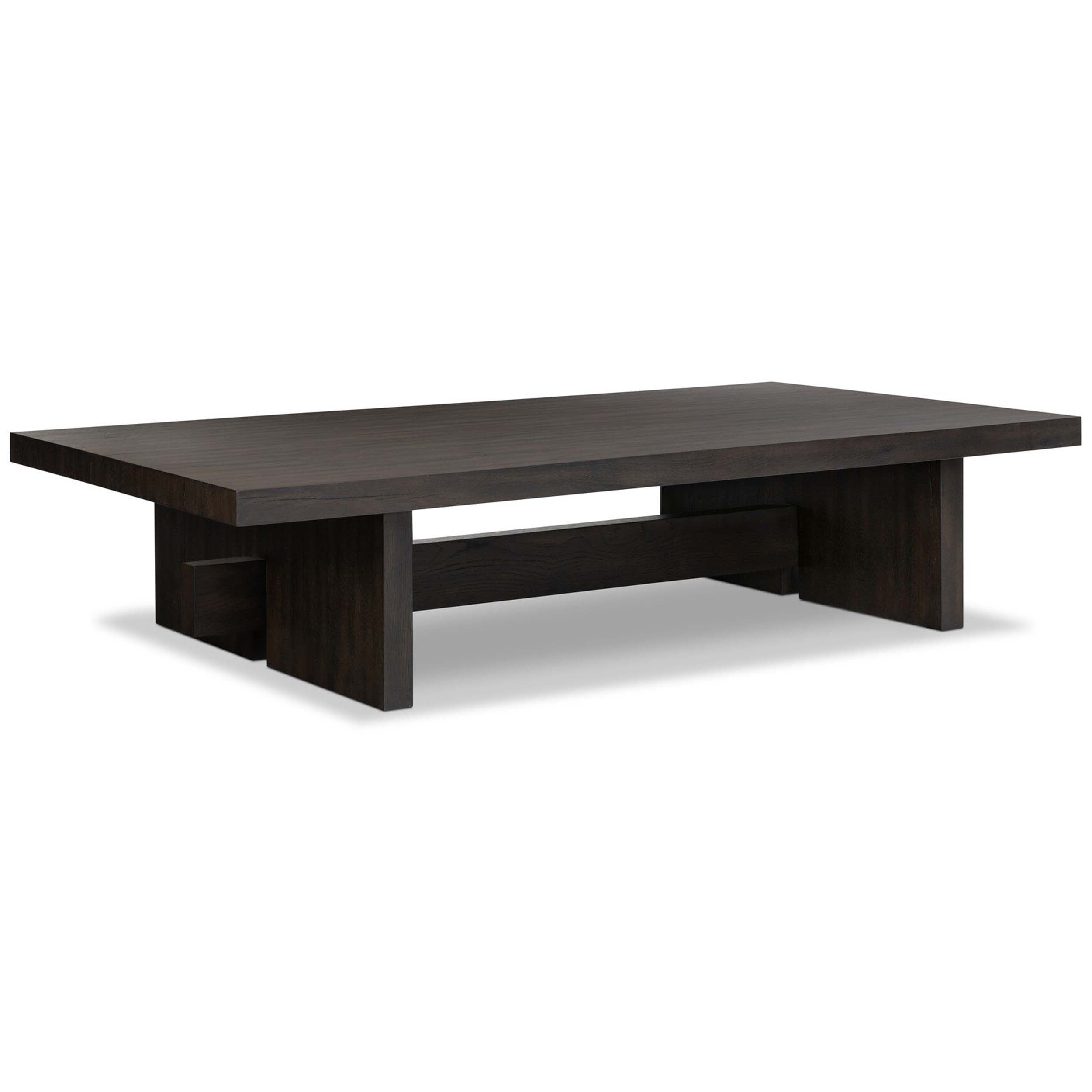 Isaac Coffee Table, Smoked Black Veneer
