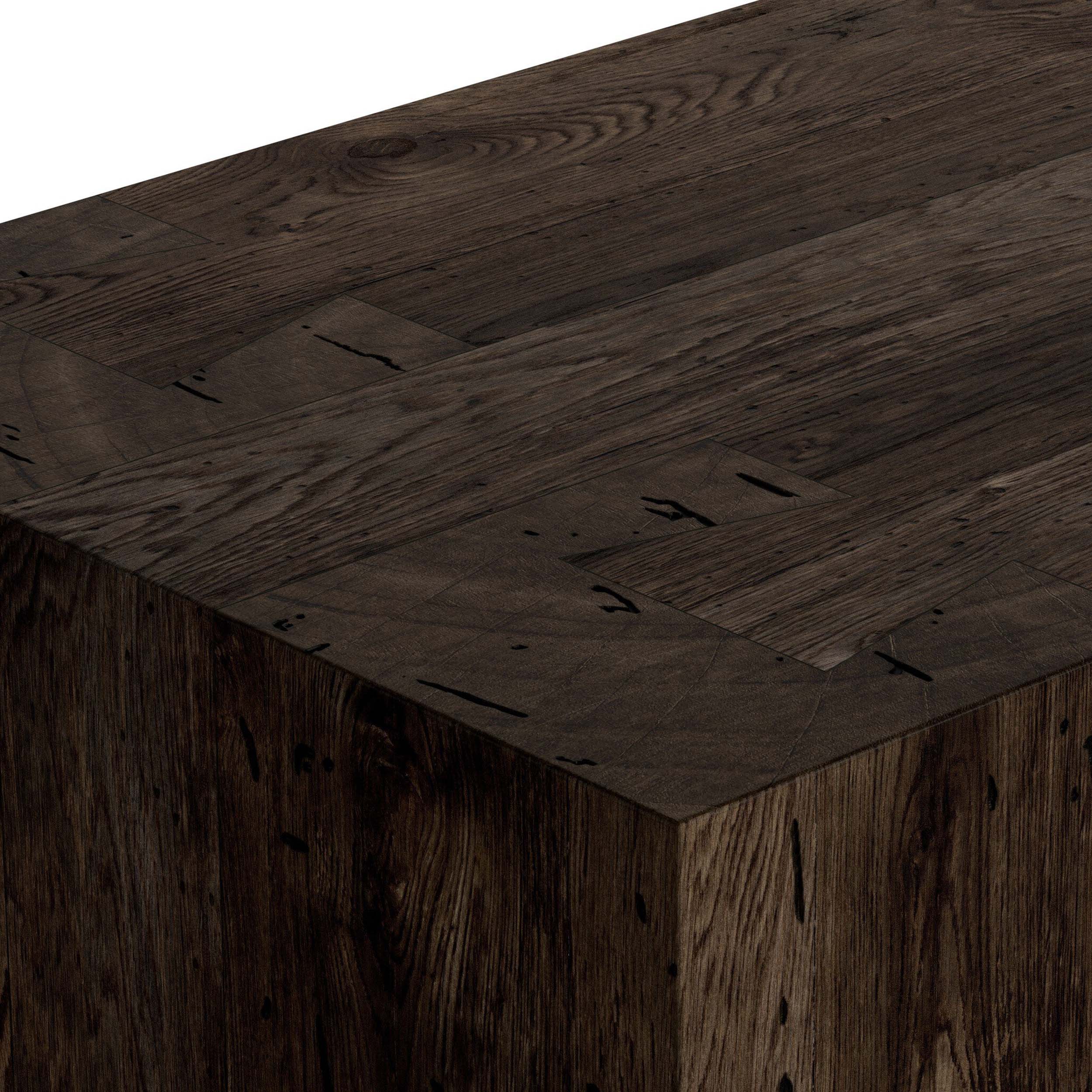 Abaso 6-Drawer Dresser, Ebony Rustic Wormwood Oak