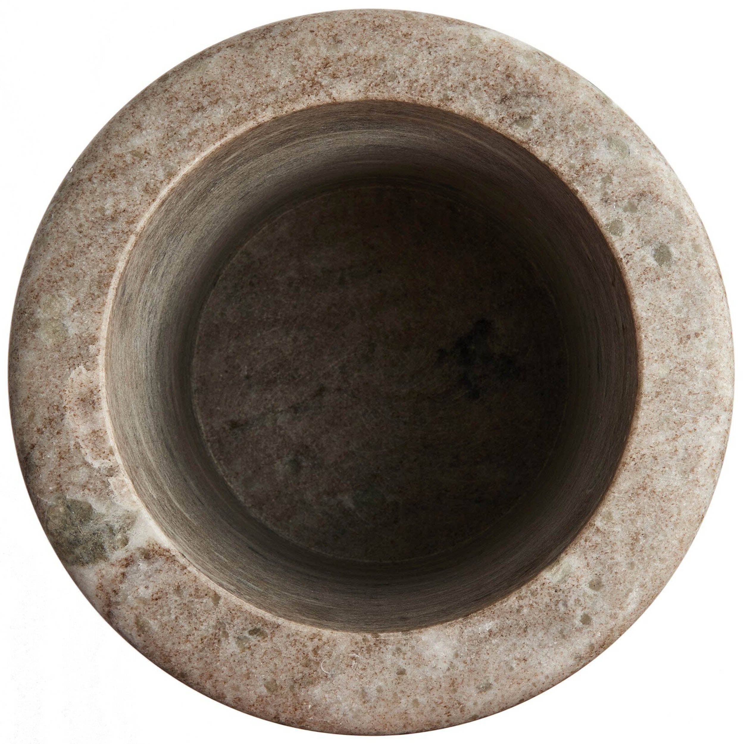 Devi Vase, Antique White Marble